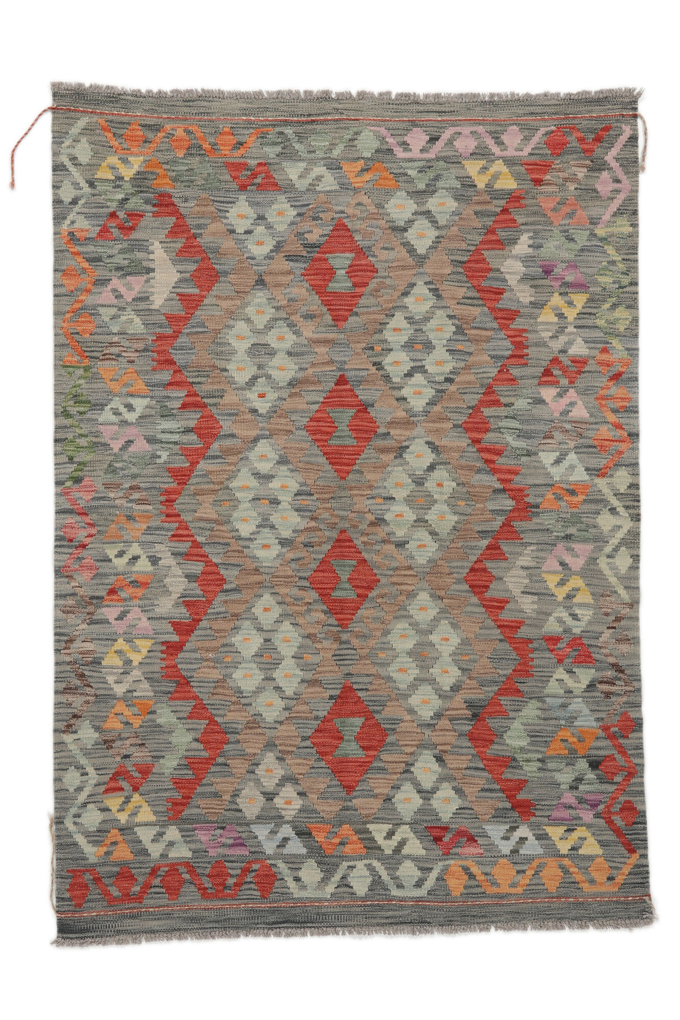 
    Kilim Afghan Old style - Brown - 128 x 179 cm
  