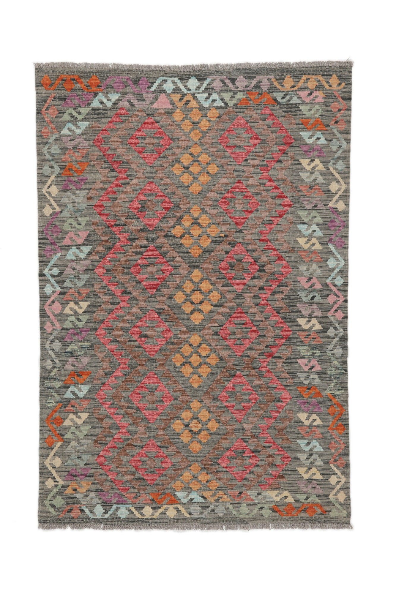 
    Kilim Afghan Old style - Brown - 126 x 184 cm
  