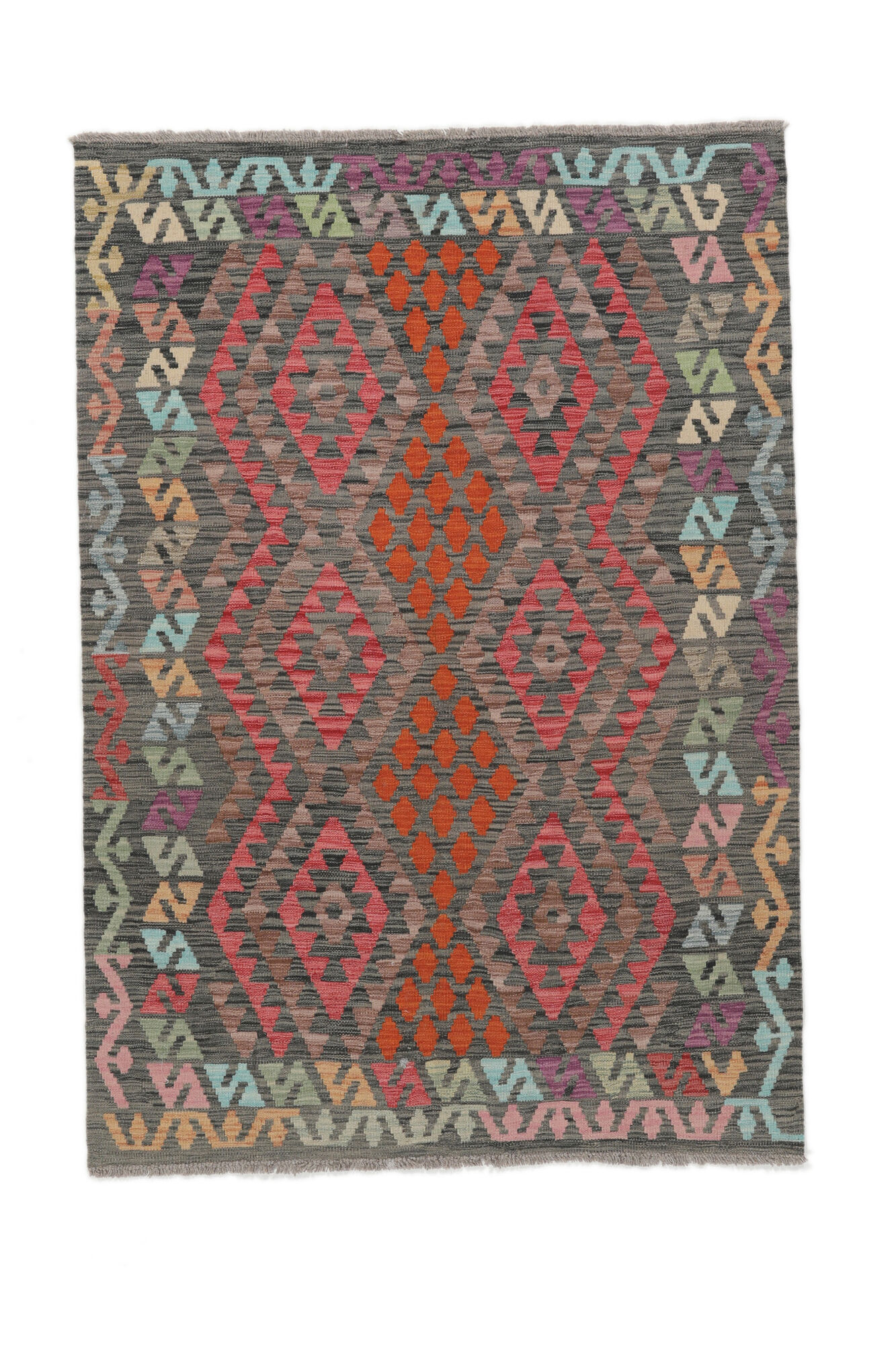 
    Kilim Afghan Old style - Brown - 125 x 179 cm
  