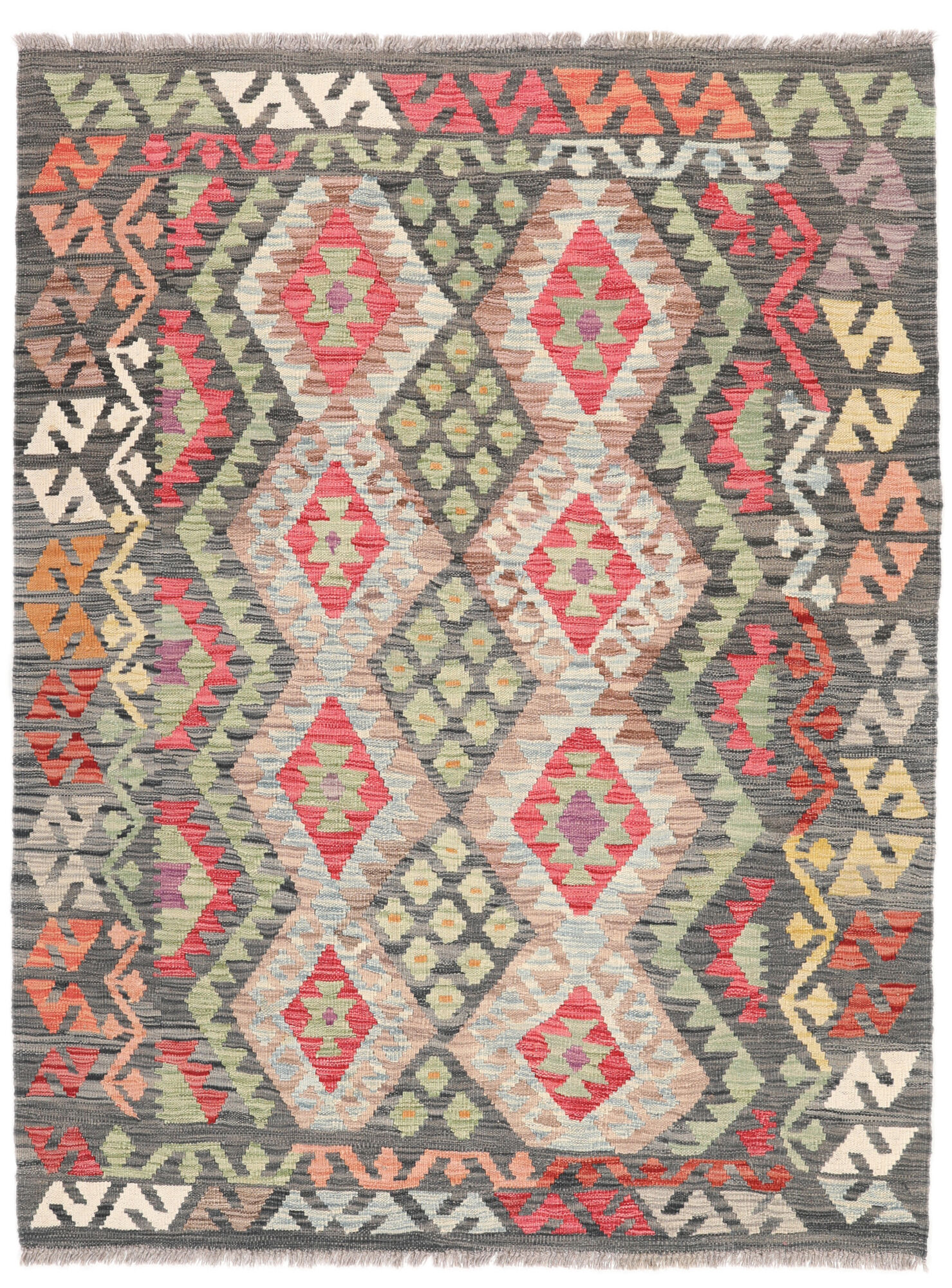 
    Kilim Afghan Old style - Brown - 134 x 172 cm
  