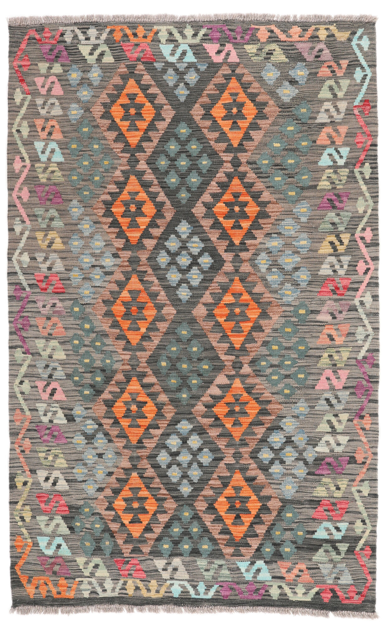 
    Kilim Afghan Old style - Brown - 117 x 188 cm
  