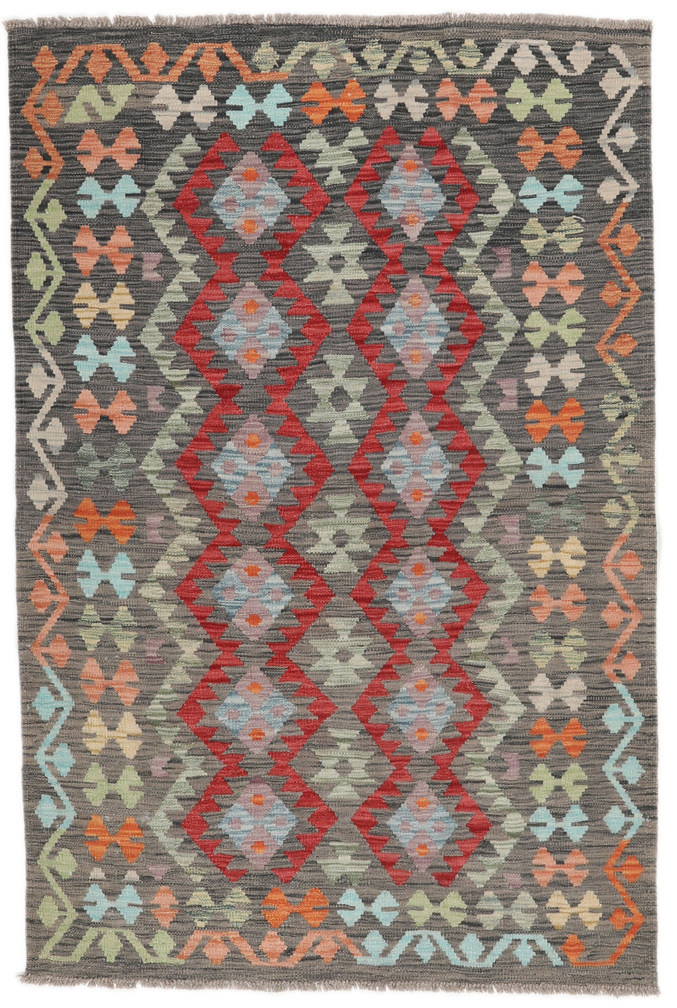
    Kilim Afghan Old style - Brown - 119 x 178 cm
  
