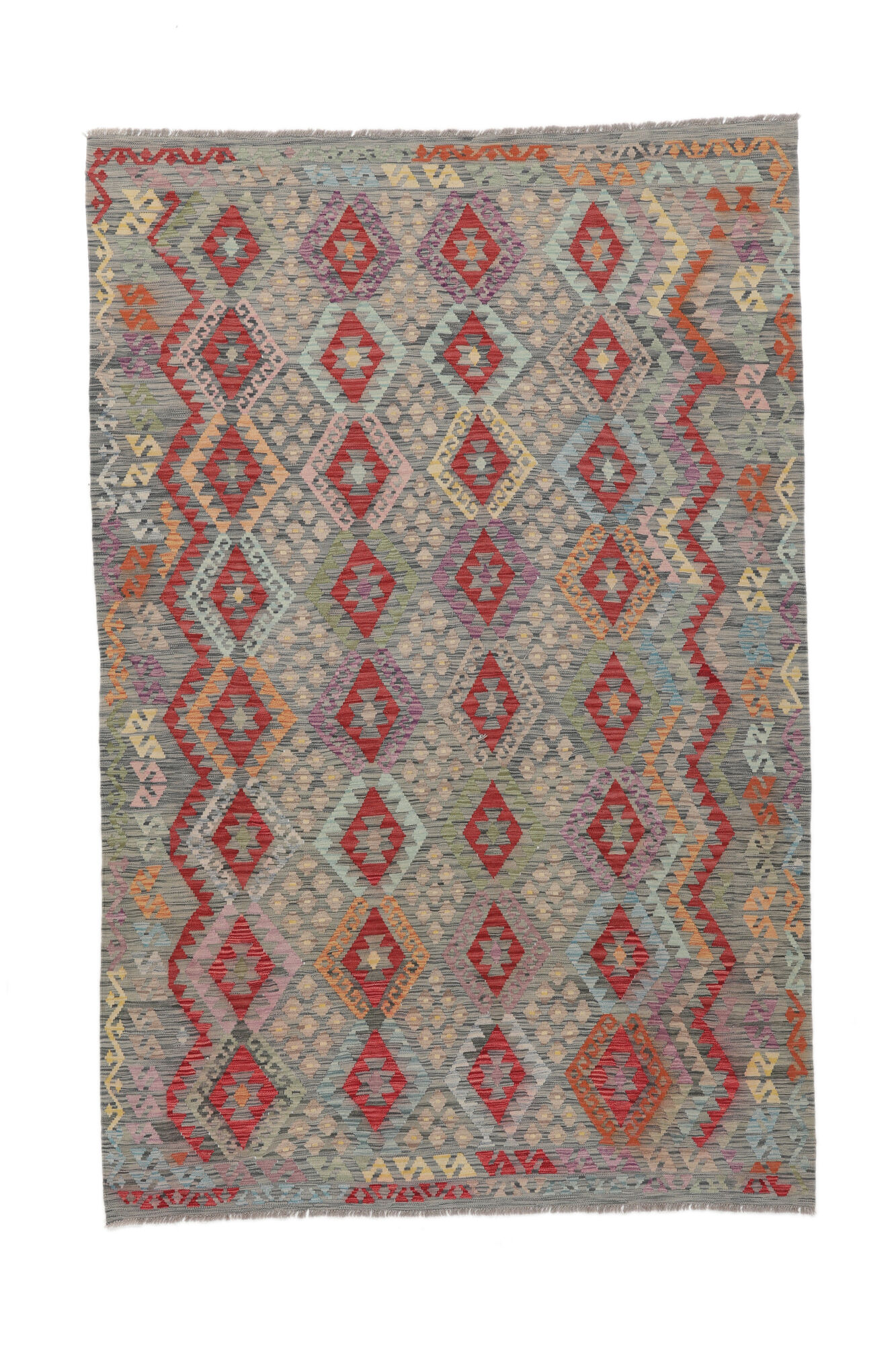 Kelim Afghan Old Stil Teppich 204×307