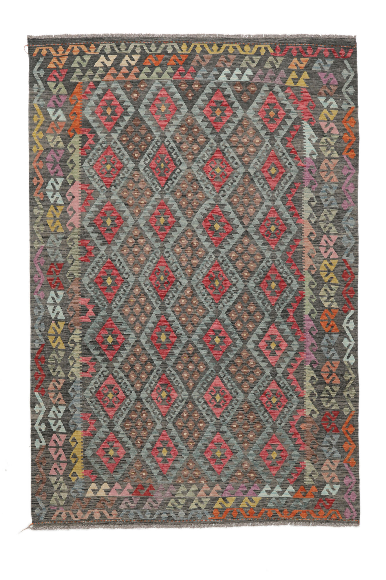 Kelim Afghan Old Stil Teppich 196×294