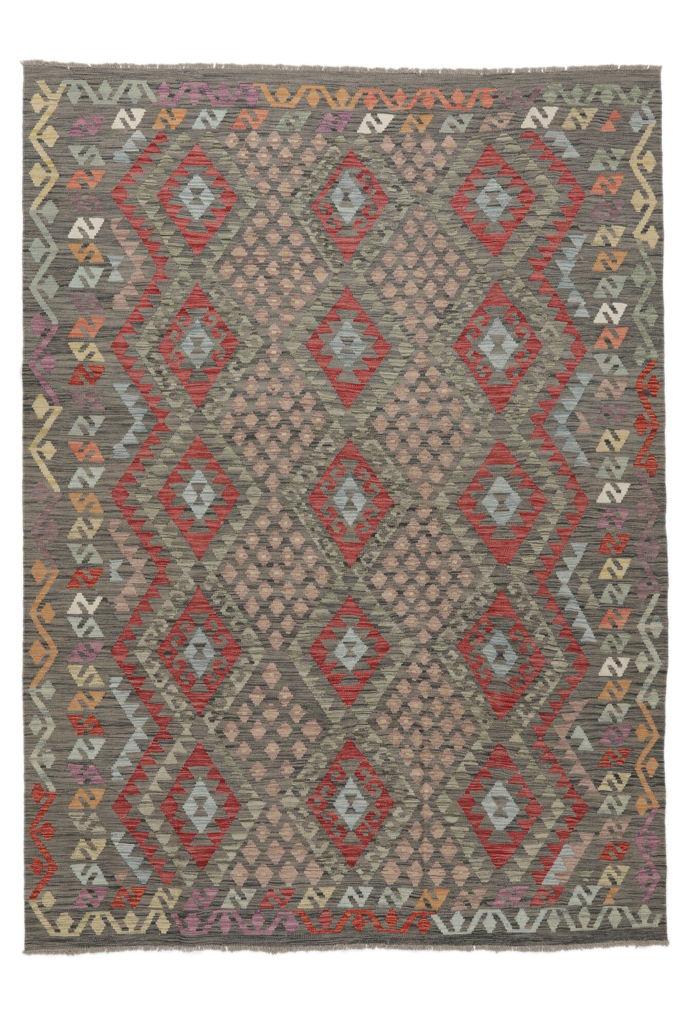 
    Kilim Afghan Old style - Brown - 217 x 288 cm
  