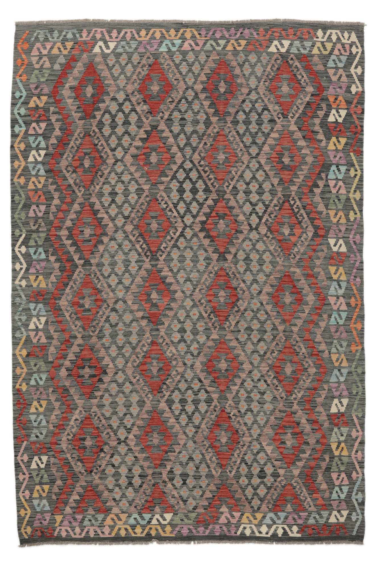 Kelim Afghan Old Stil Teppich 207×301