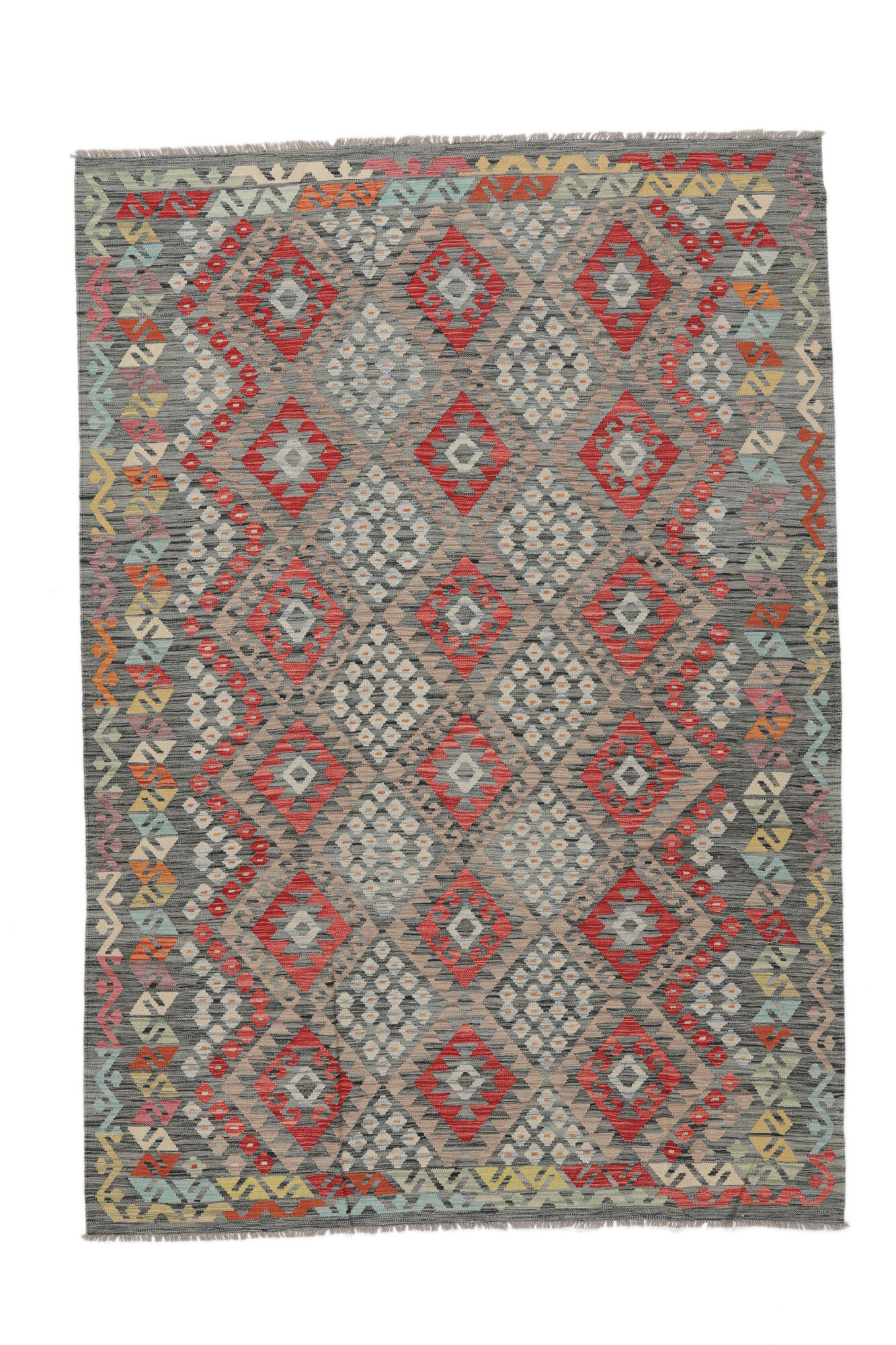 
    Kilim Afghan Old style - Brown - 200 x 283 cm
  
