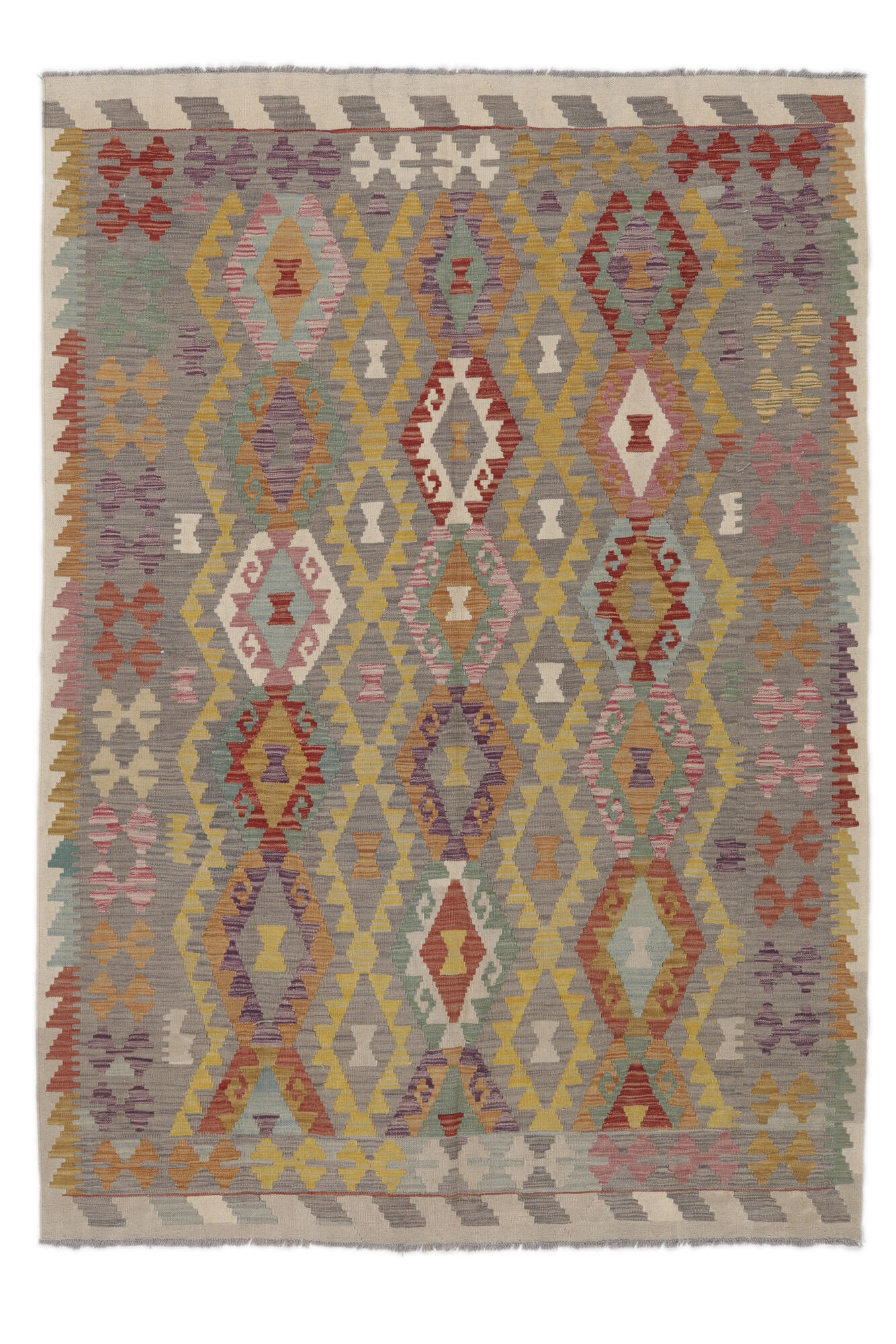 
    Kilim Afghan Old style - Brown - 173 x 245 cm
  