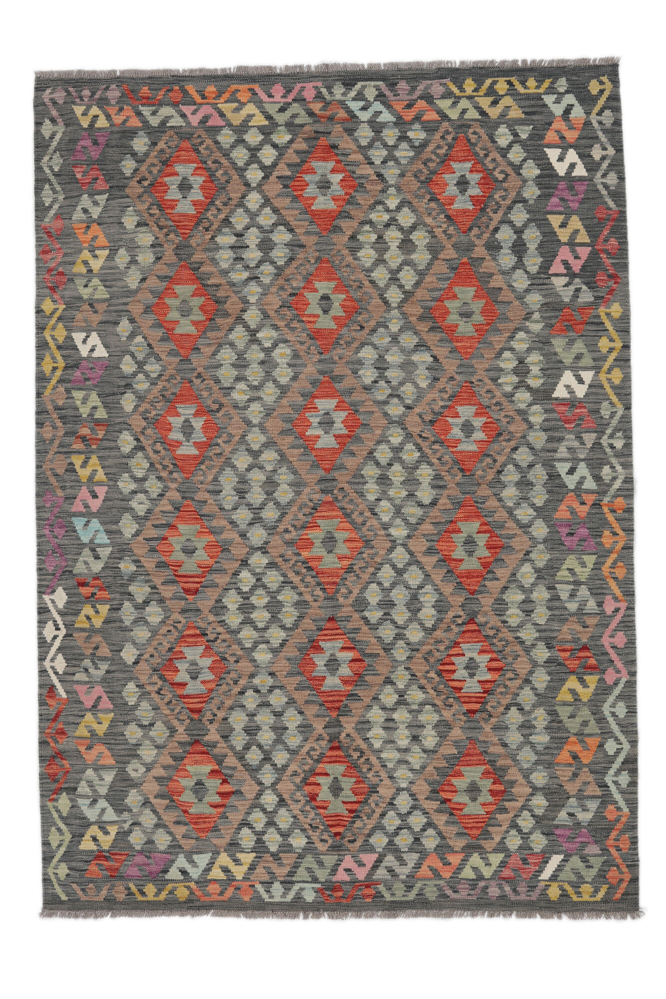 
    Kilim Afghan Old style - Brown - 179 x 255 cm
  