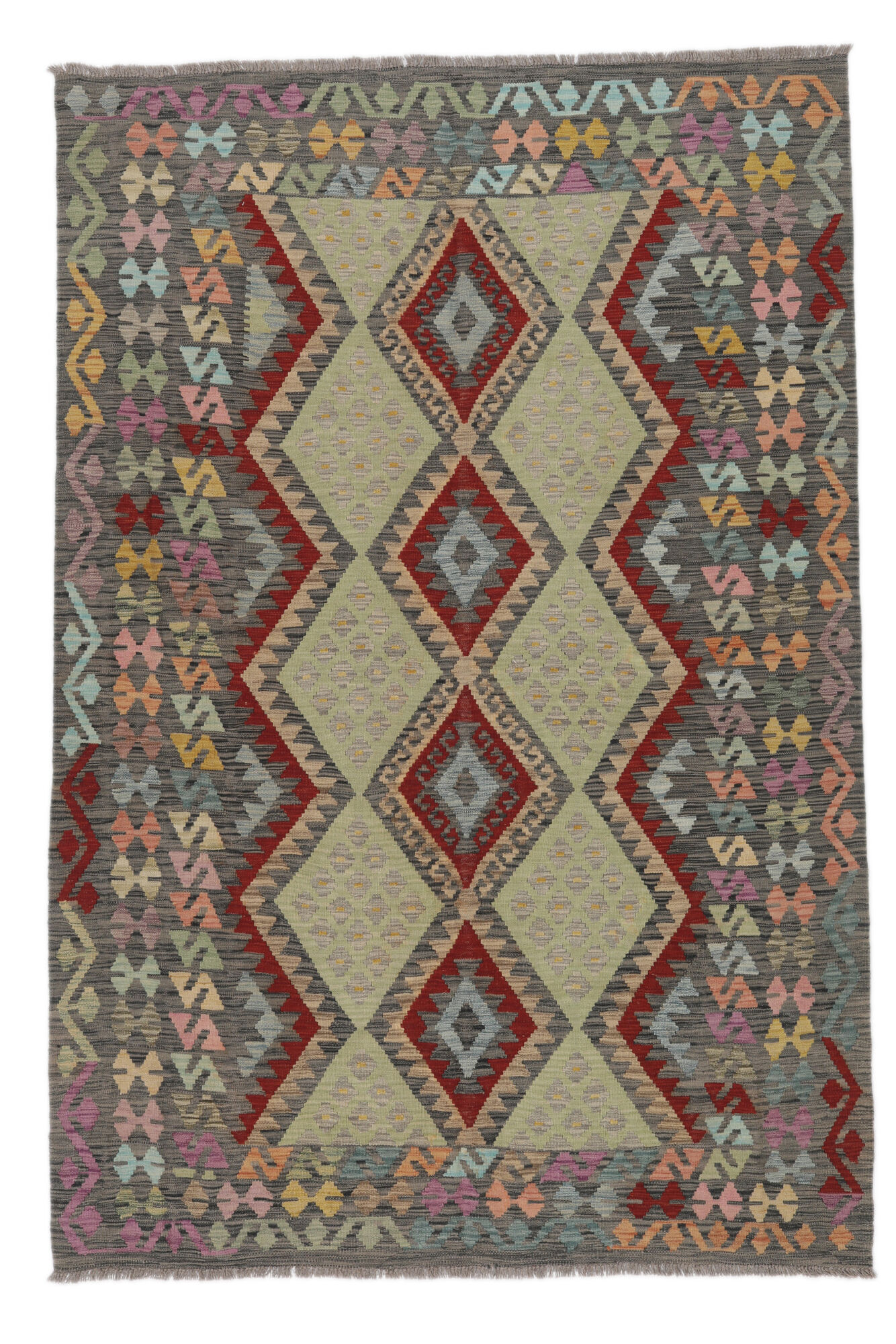 Kelim Afghan Old Stil Teppich 183×265