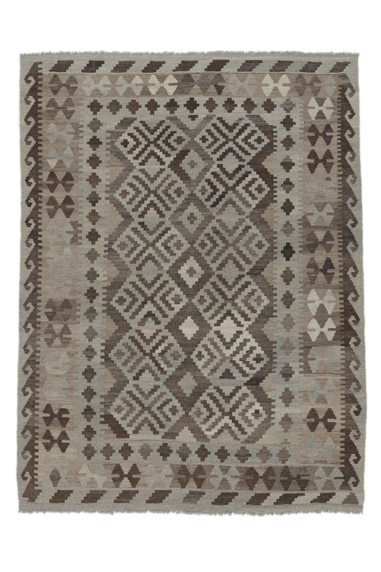
    Kilim Afghan Old style - Brown - 152 x 197 cm
  