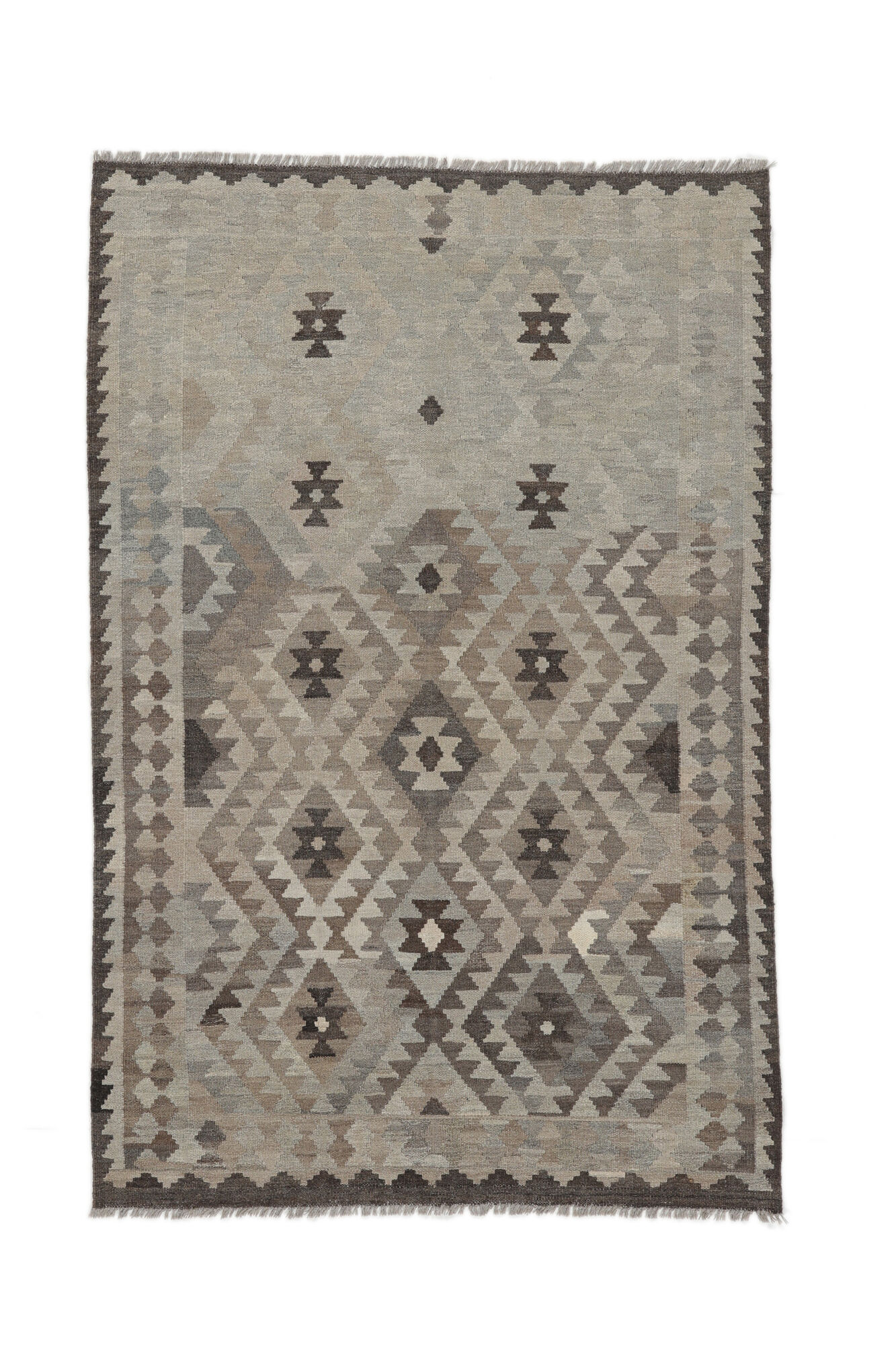 
    Kilim Afghan Old style - Brown - 128 x 197 cm
  