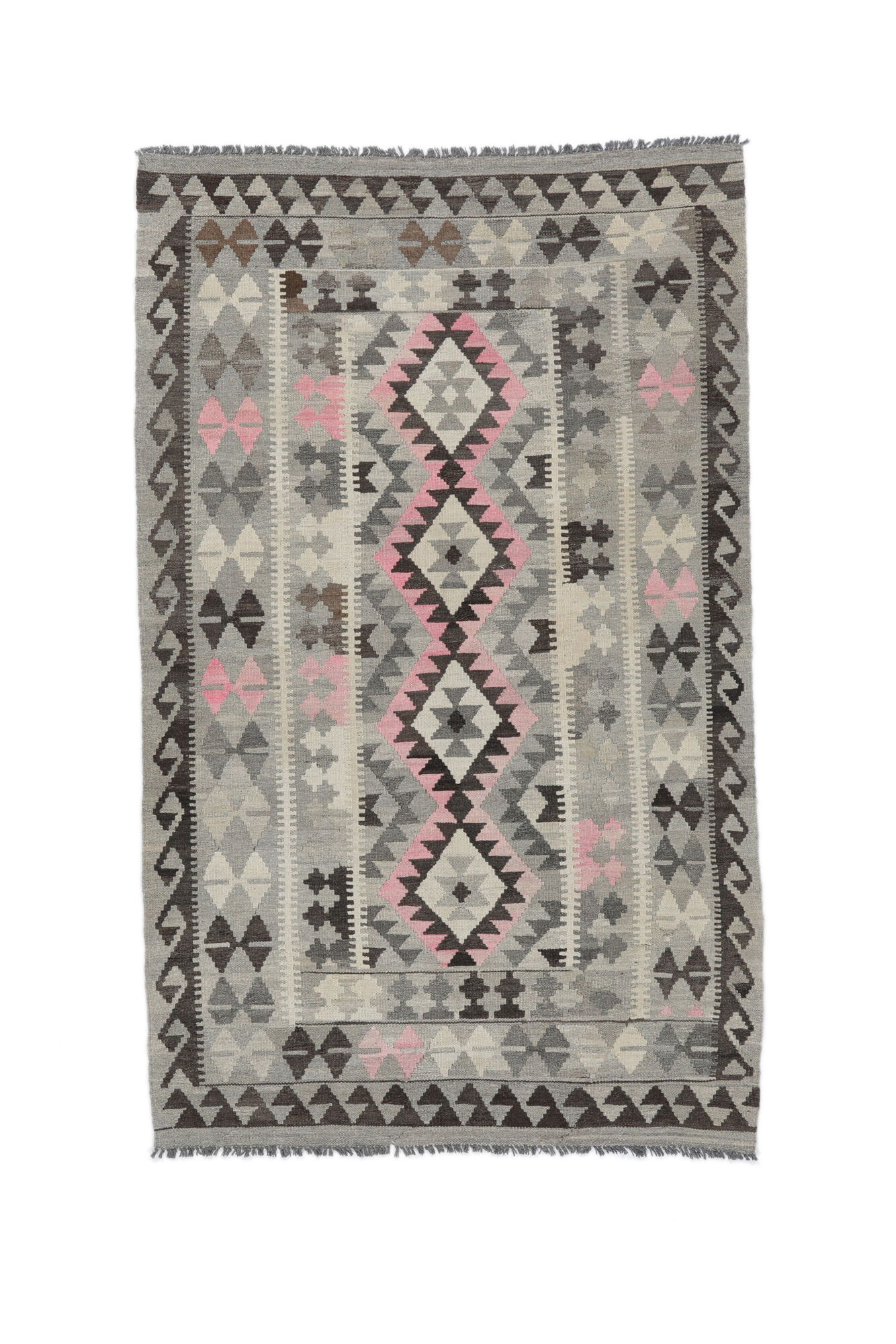 Kelim Afghan Old Stil Teppich 131×208