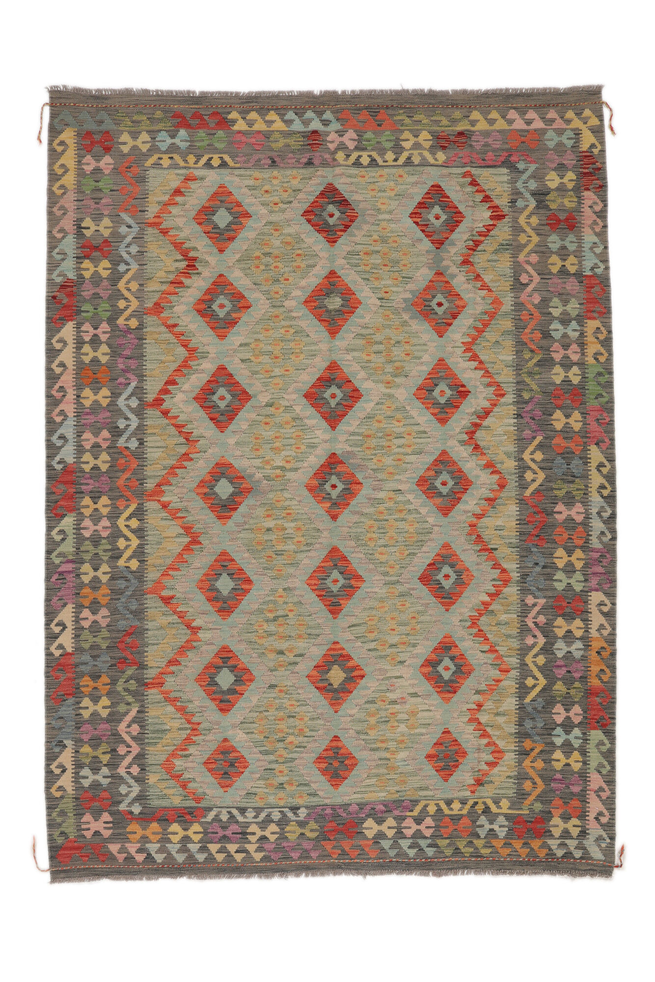 Kelim Afghan Old Stil Teppich 208×287