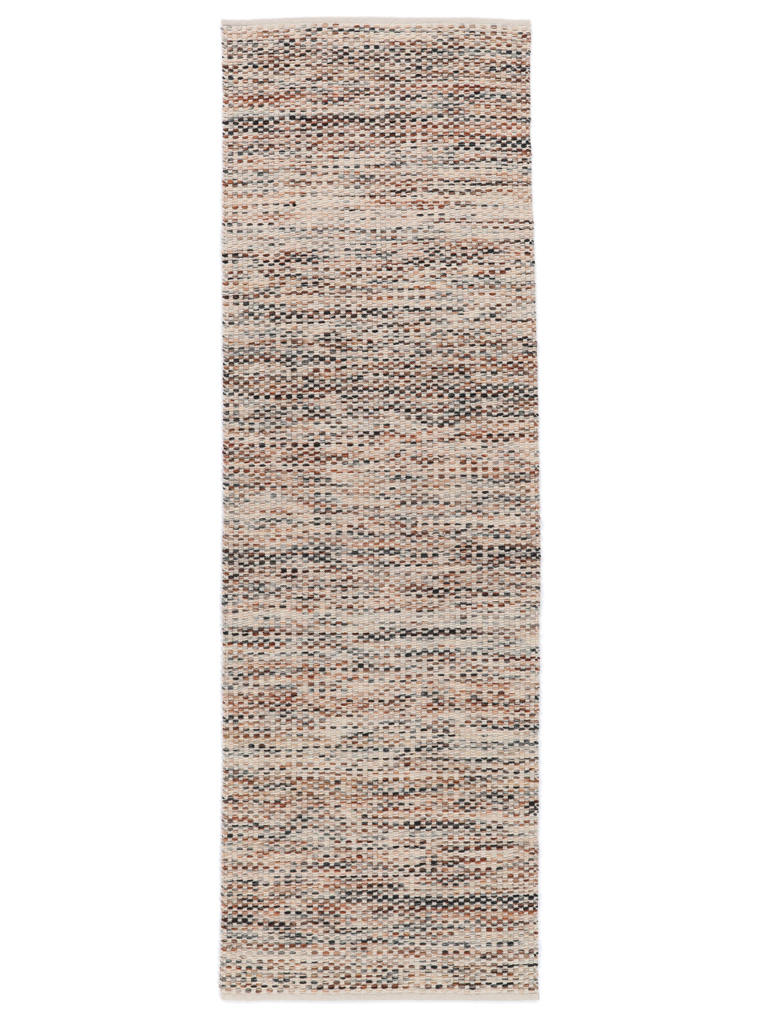 Pebbles Matta - Roströd / Brun 100x400