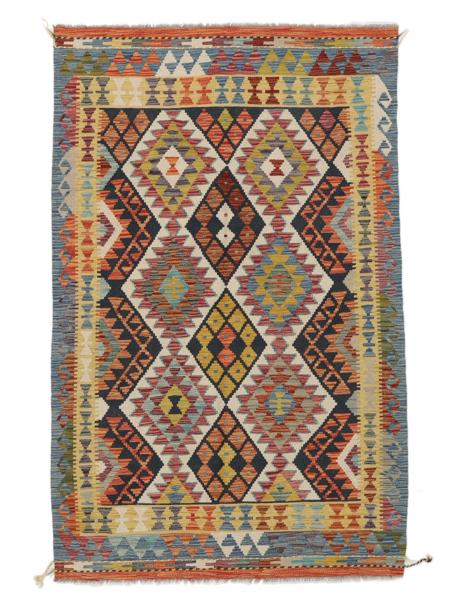 
    Kilim Afghan Old style - Brown - 126 x 197 cm
  