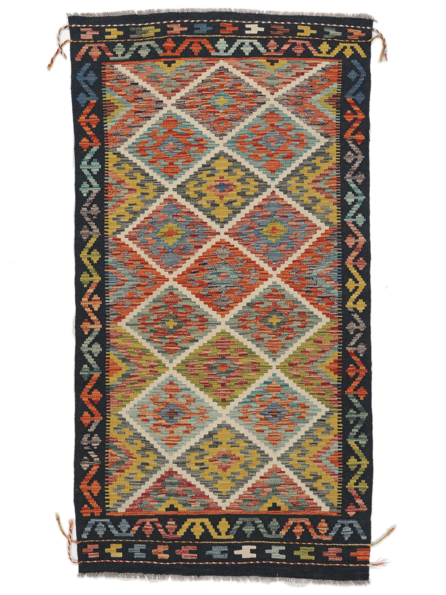 Kelim Afghan Old Stil Teppich 98×191