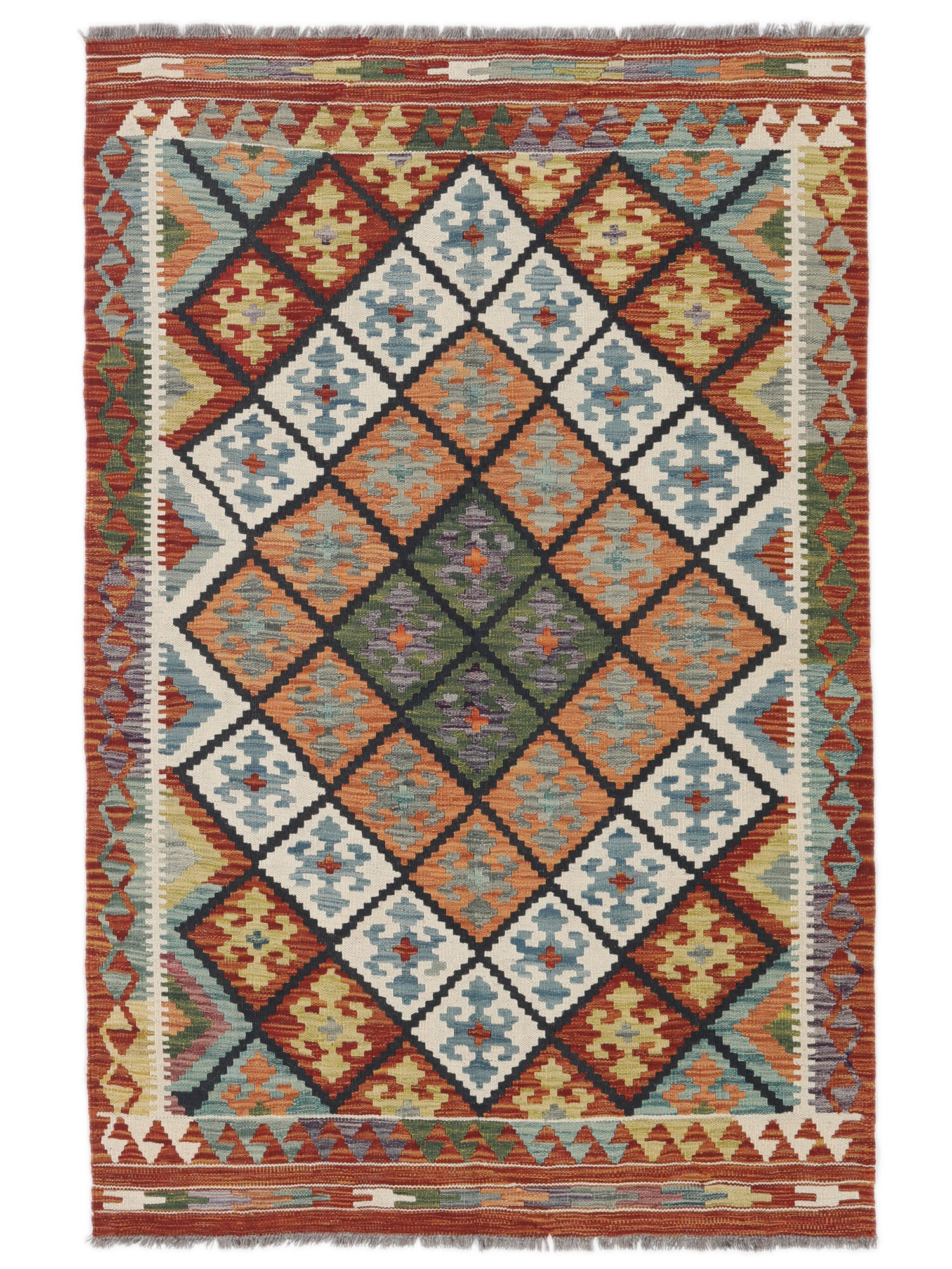 
    Kilim Afghan Old style - Brown - 123 x 186 cm
  
