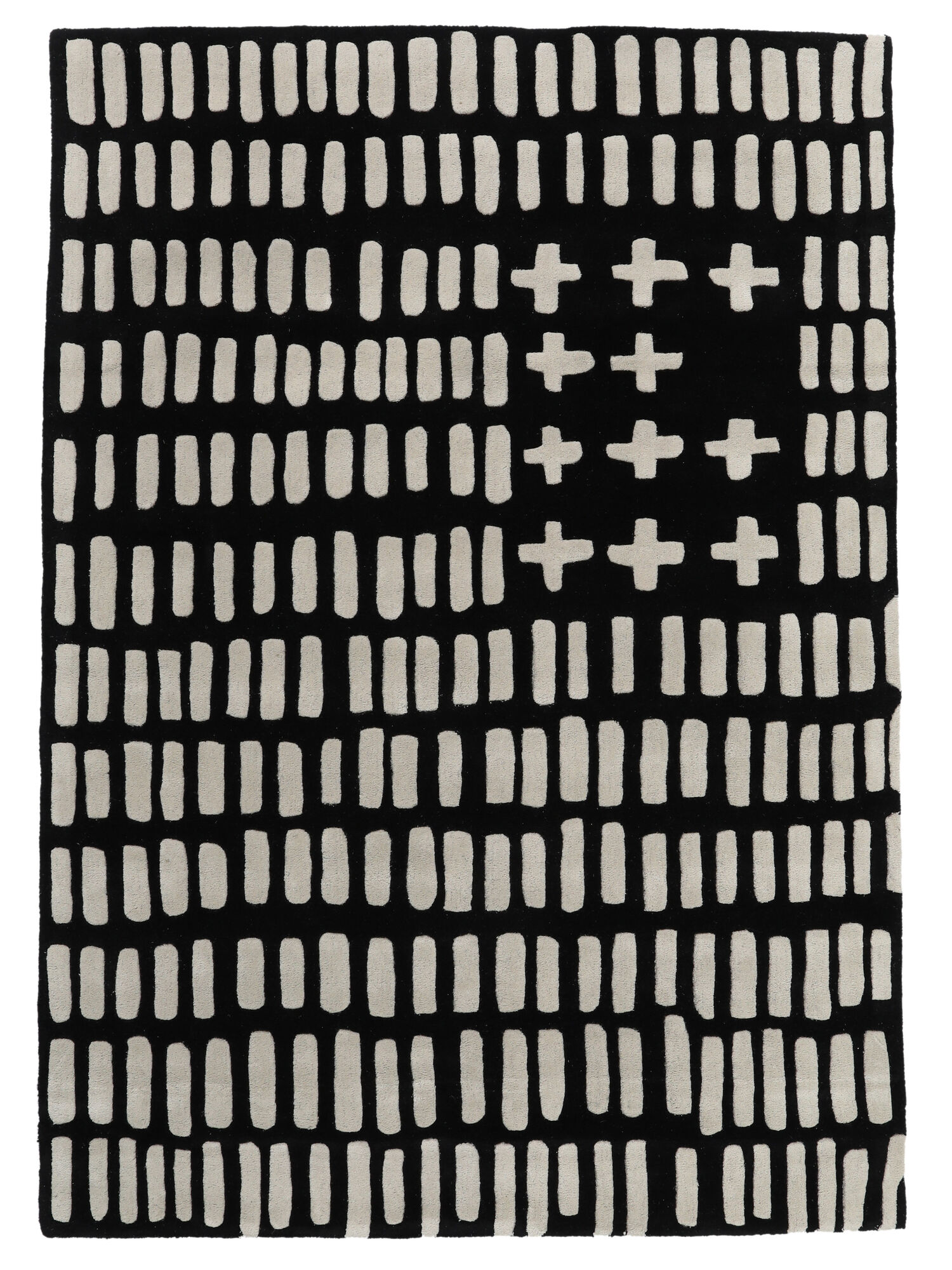 
    Count Down - Black / Off white - 160 x 230 cm
  