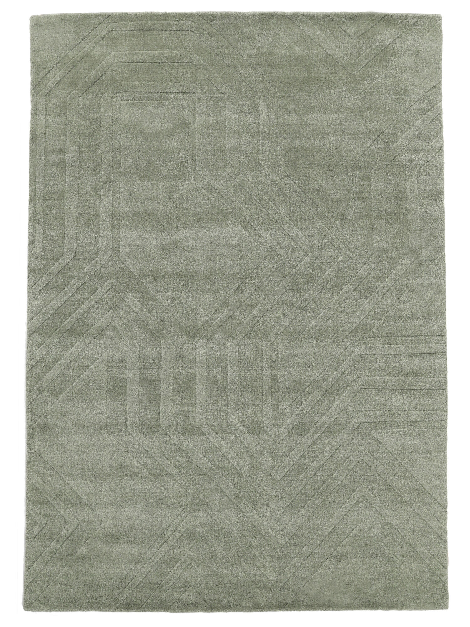 
    Labyrinth - Light green - 160 x 230 cm
  