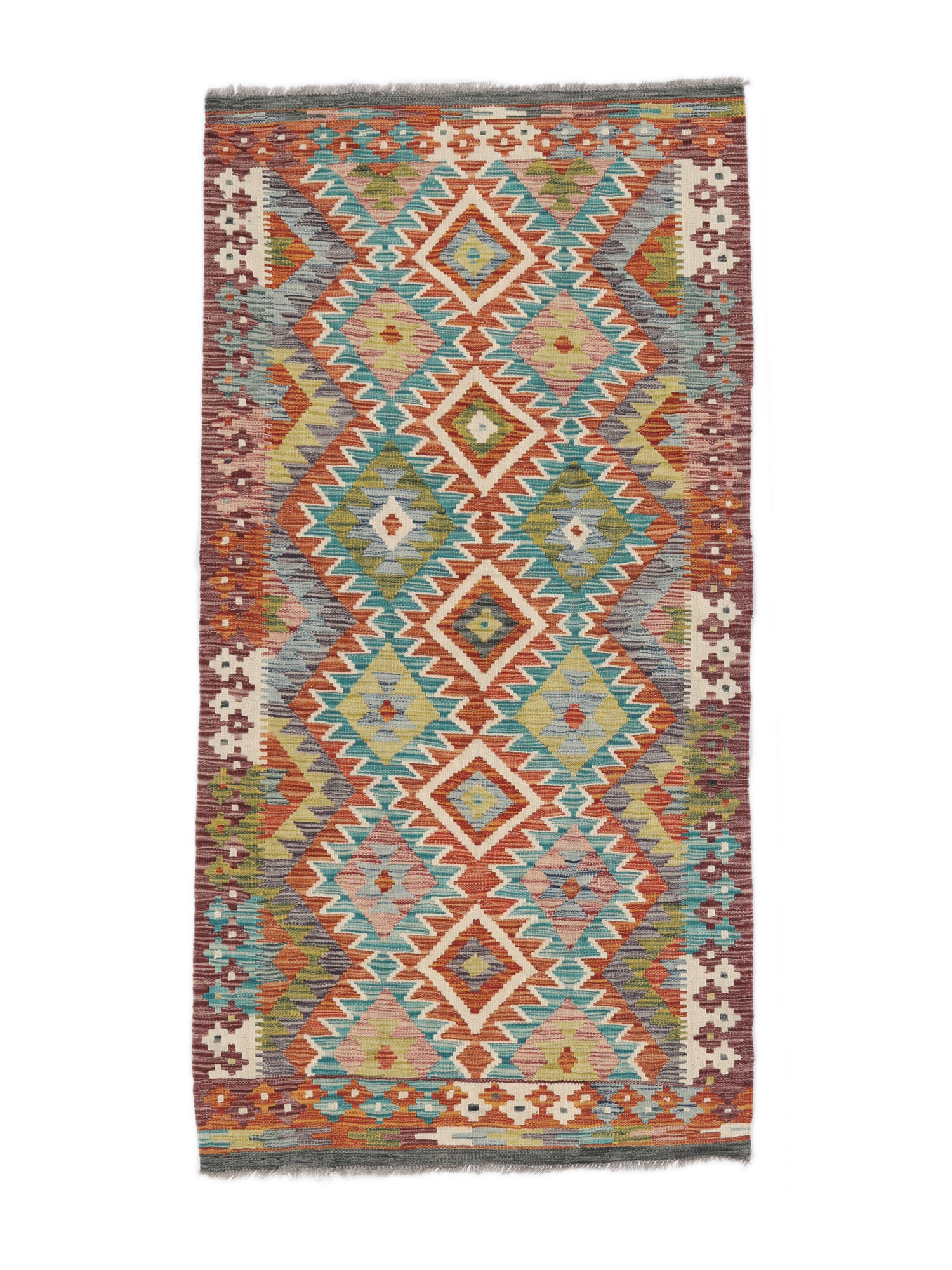 
    Kilim Afghan Old style - Brown - 98 x 193 cm
  