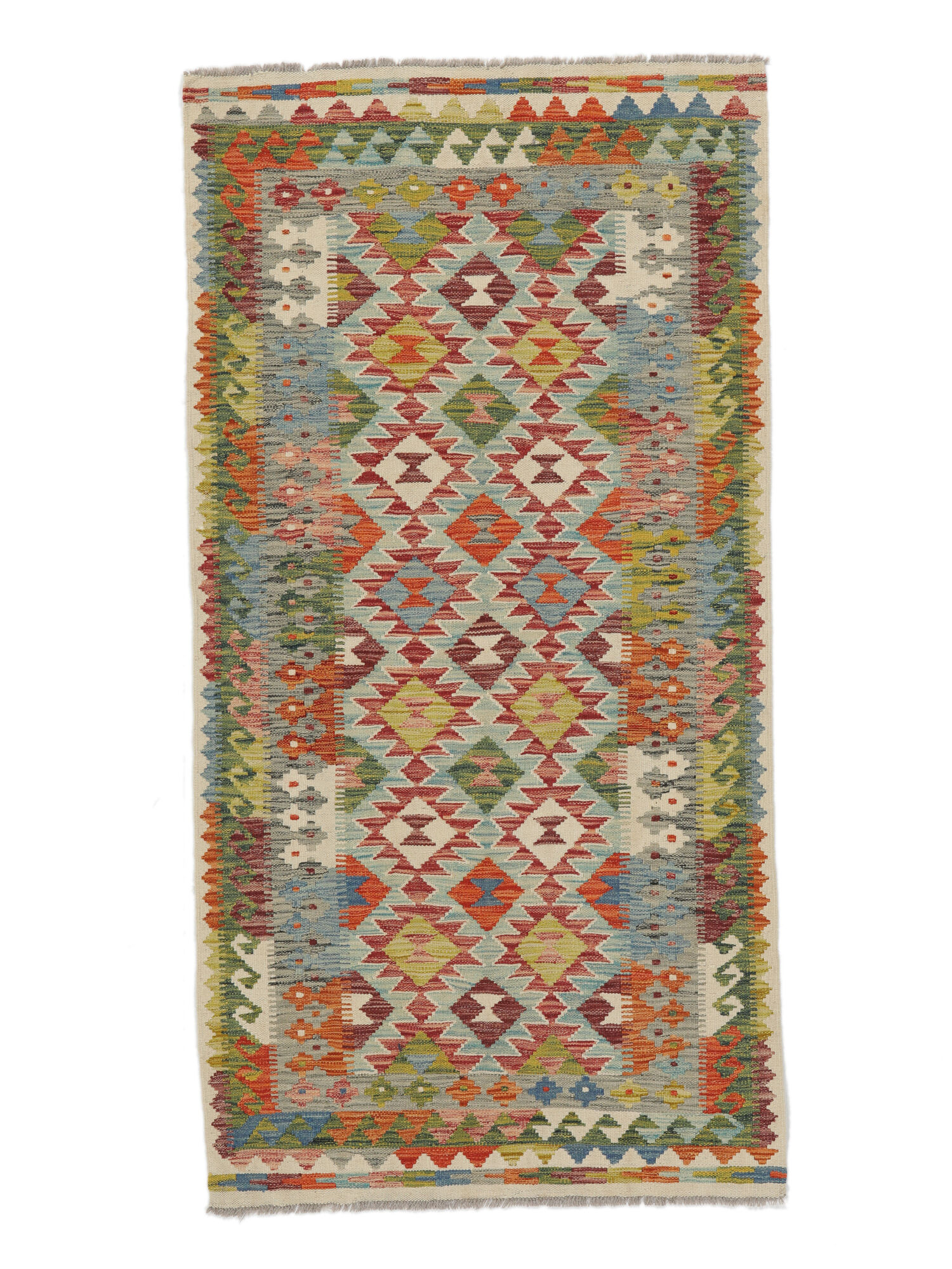 
    Kilim Afghan Old style - Brown - 100 x 196 cm
  