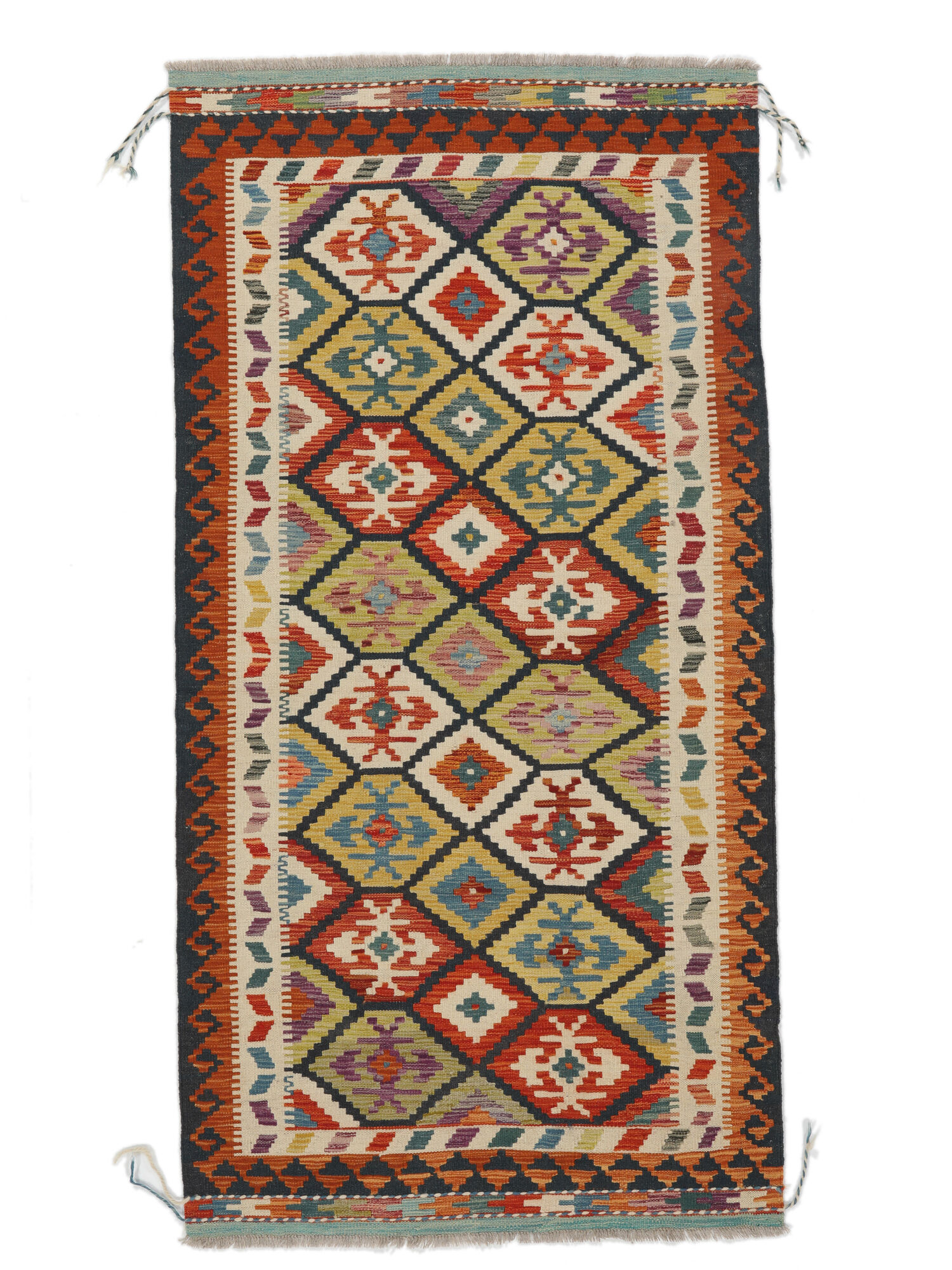 
    Kilim Afghan Old style - Brown - 100 x 199 cm
  