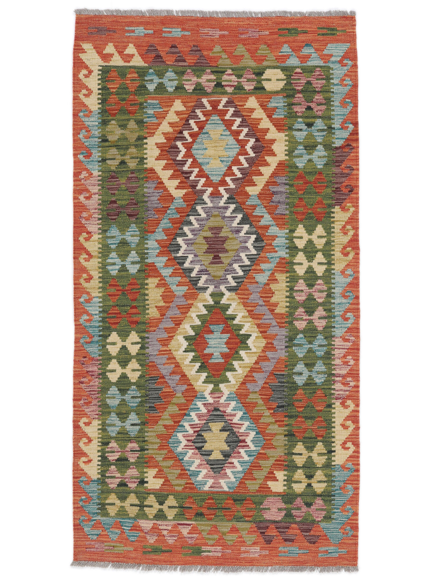 
    Kilim Afghan Old style - Brown - 104 x 196 cm
  
