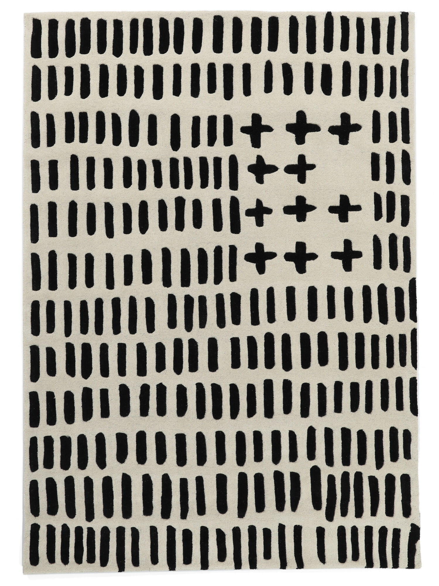 
    Count Down - Off white / Black - 160 x 230 cm
  