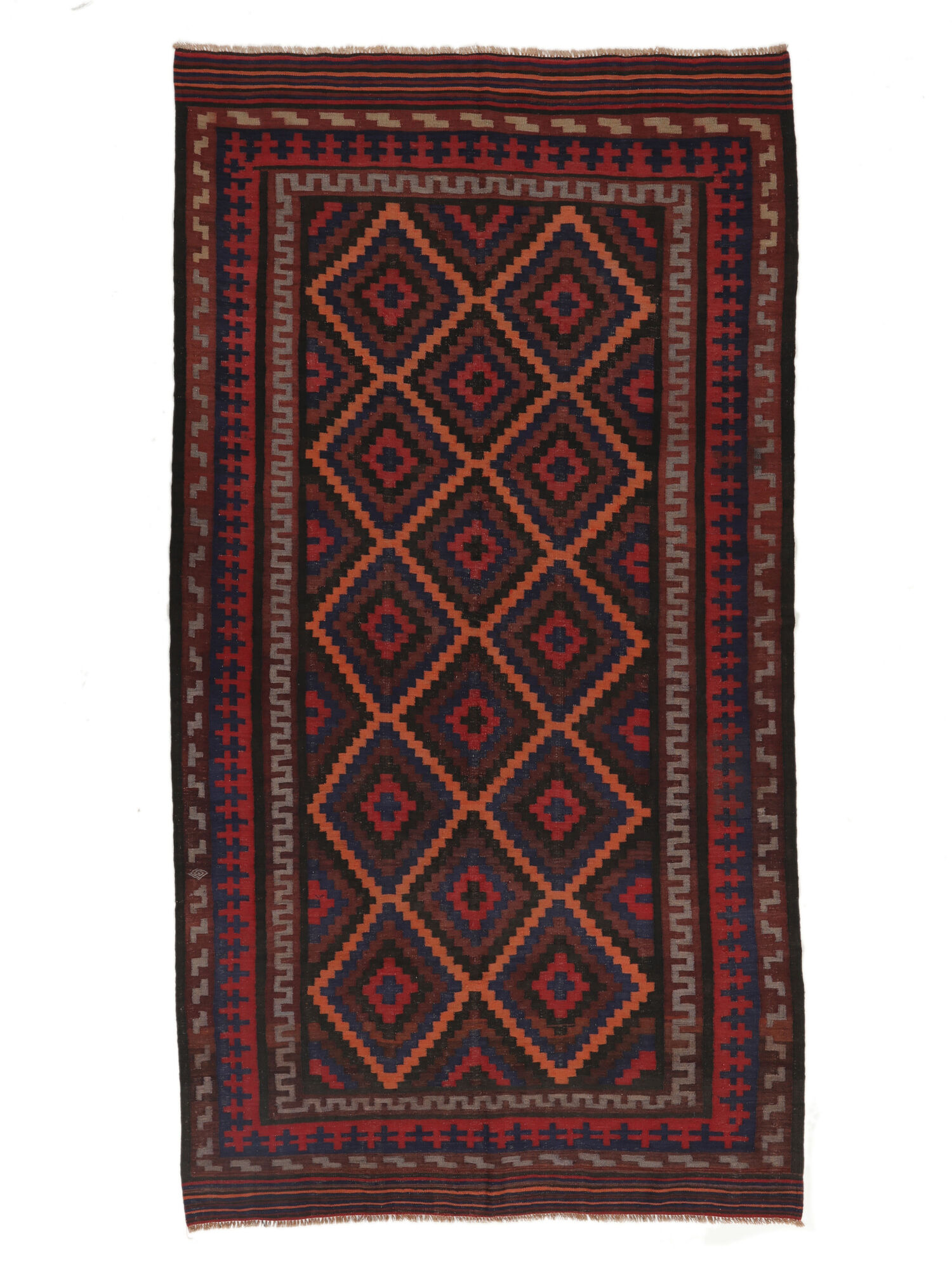 Afghan Vintage Kelim Teppich 175×336