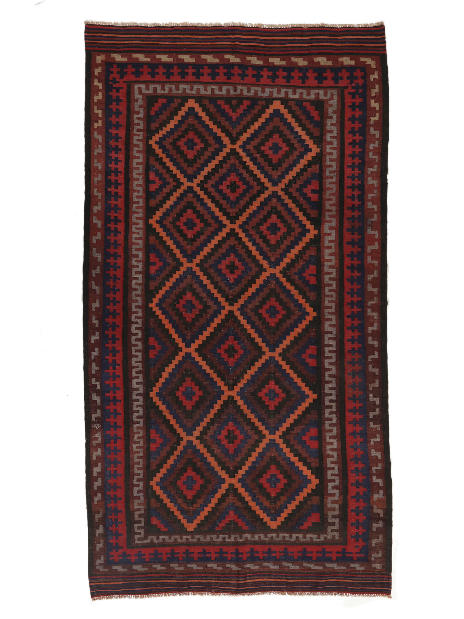 
    Afghan Vintage Kilim - Black - 175 x 336 cm
  