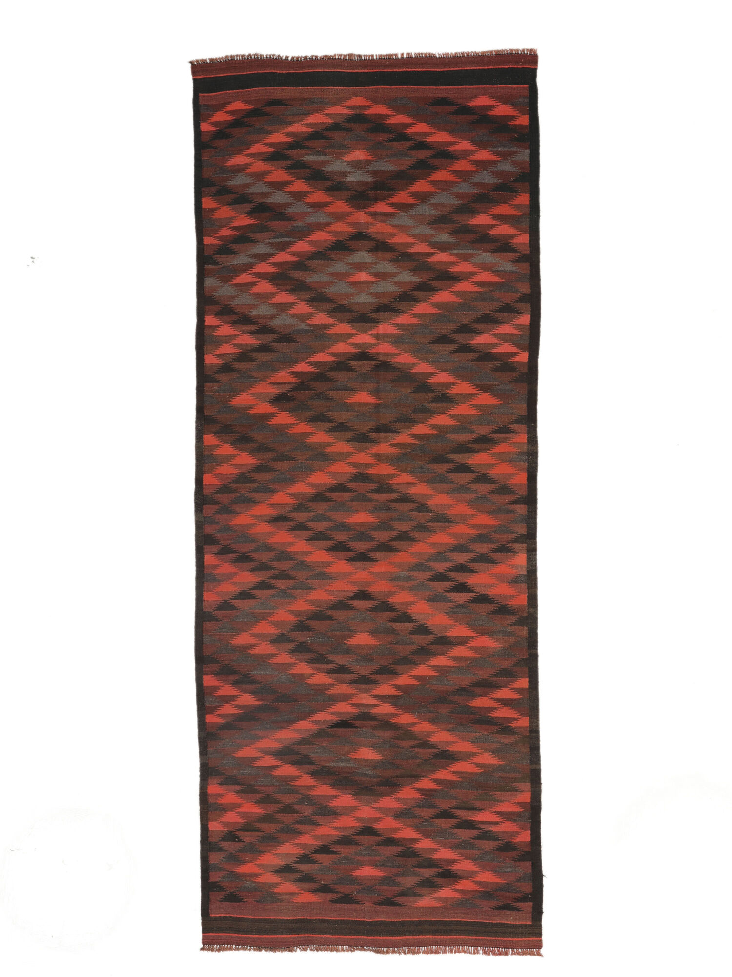 Afghan Vintage Kelim Teppich 138×353