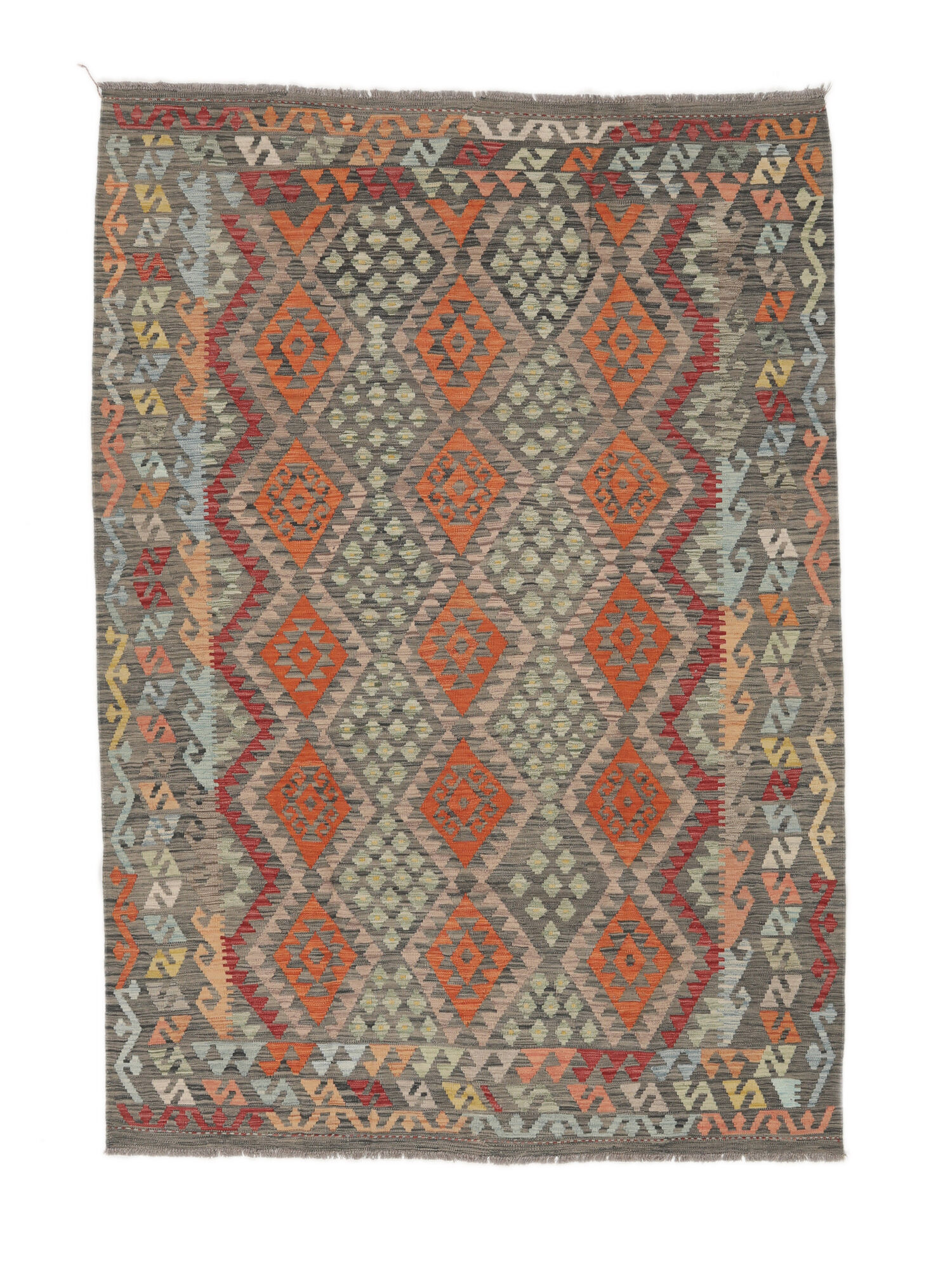 Kelim Afghan Old Stil Teppich 204×292