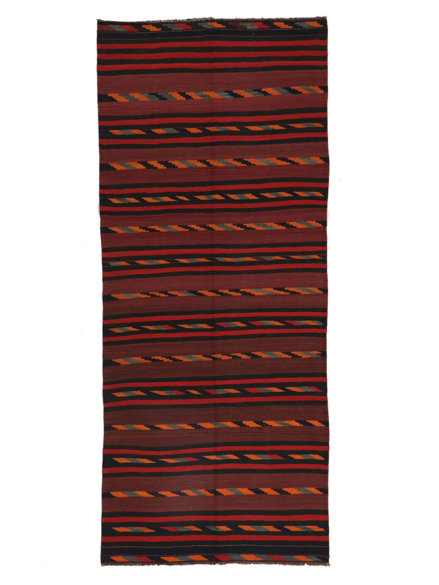 Afghan Vintage Kelim Teppich 140×333