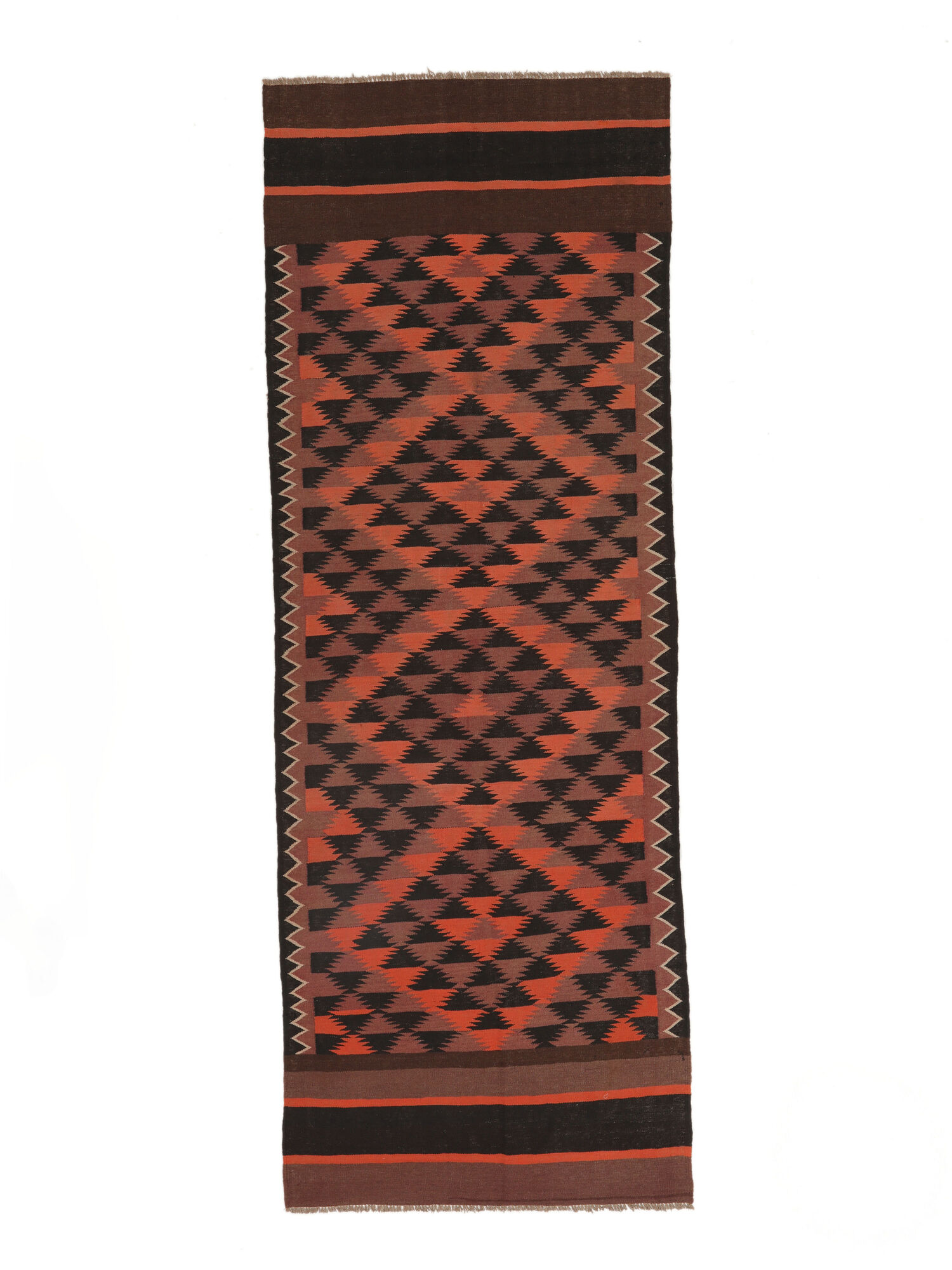 
    Afghan Vintage Kilim - Black - 126 x 356 cm
  