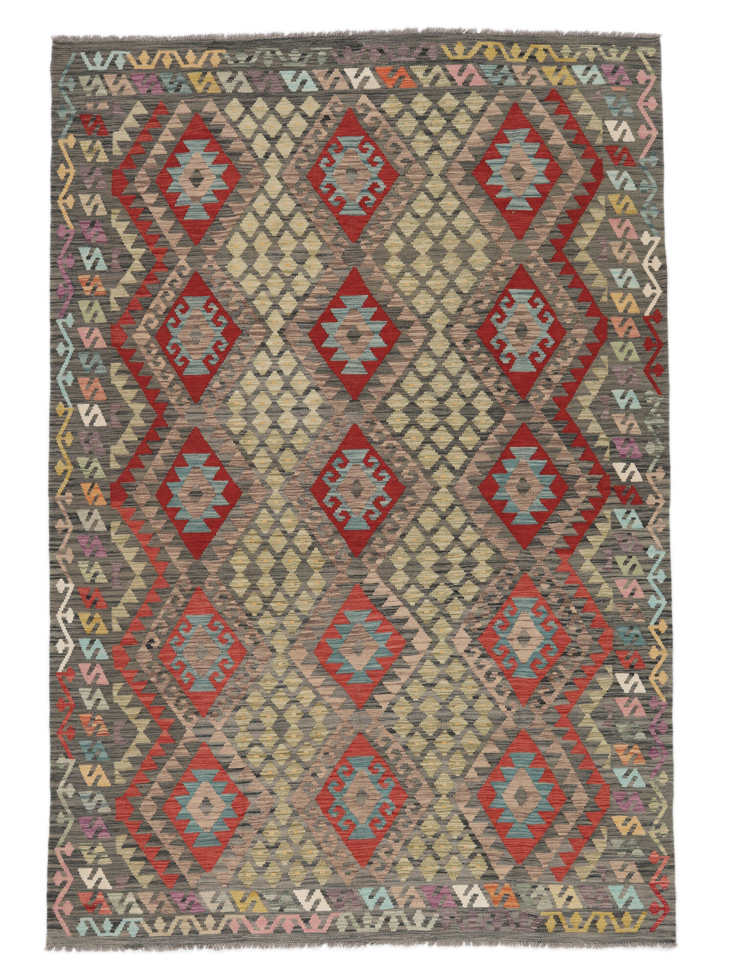 Kelim Afghan Old Stil Teppich 199×295