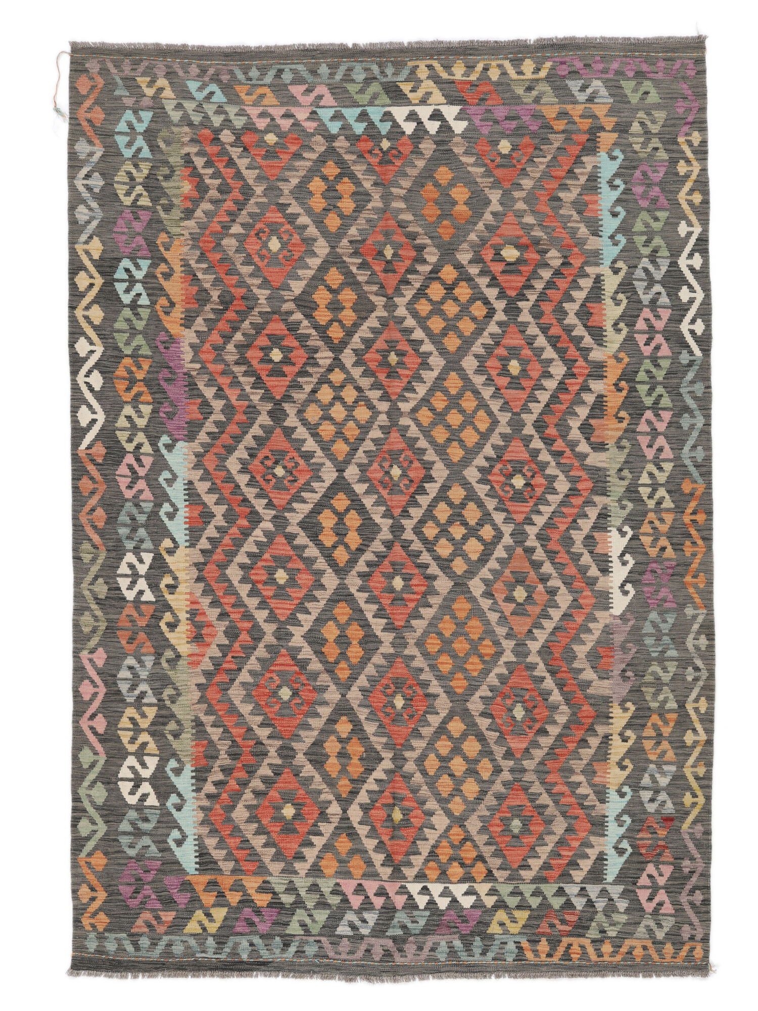 Kelim Afghan Old Stil Teppich 194×293