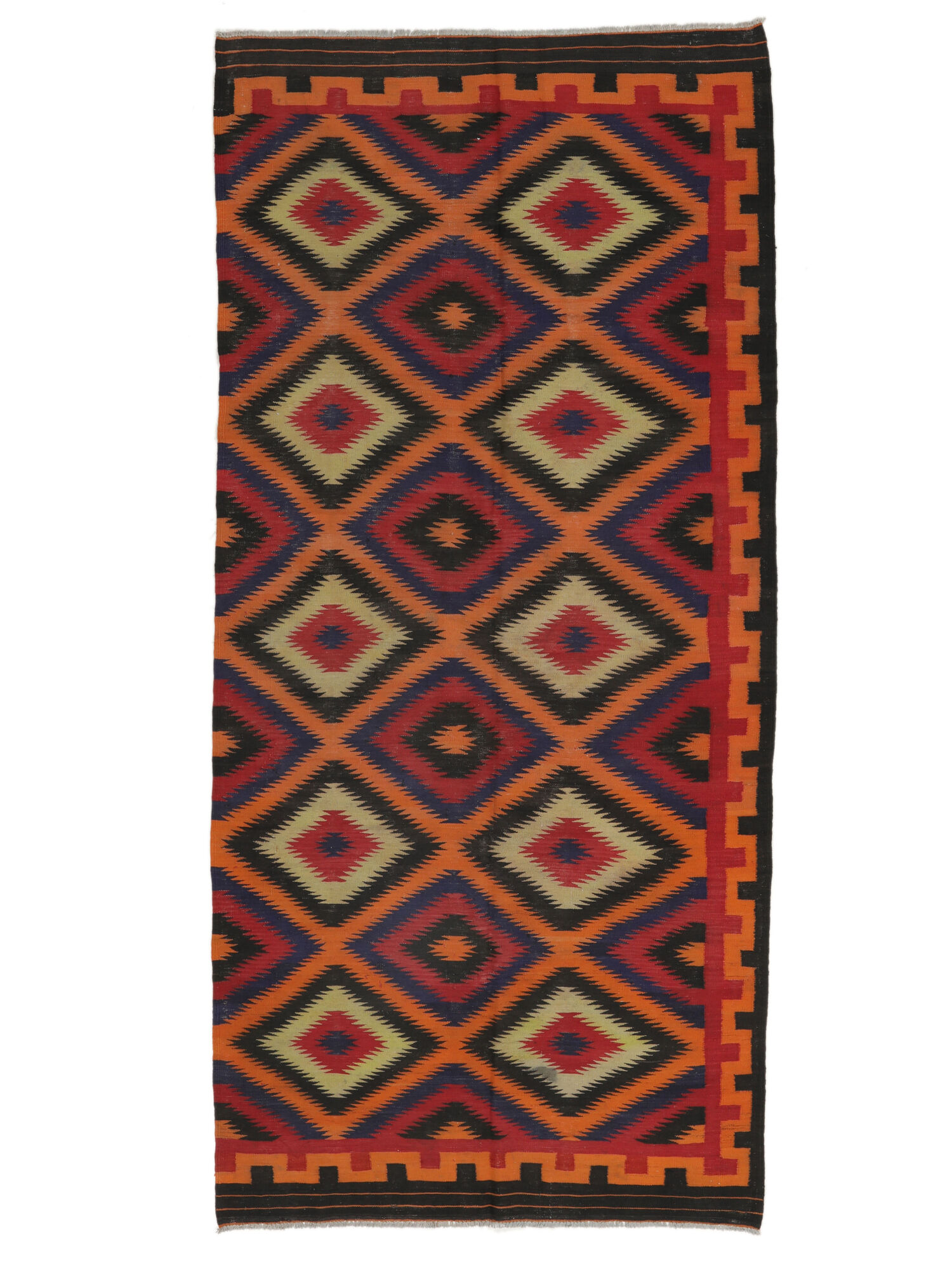 Afghan Vintage Kelim Teppich 144×307