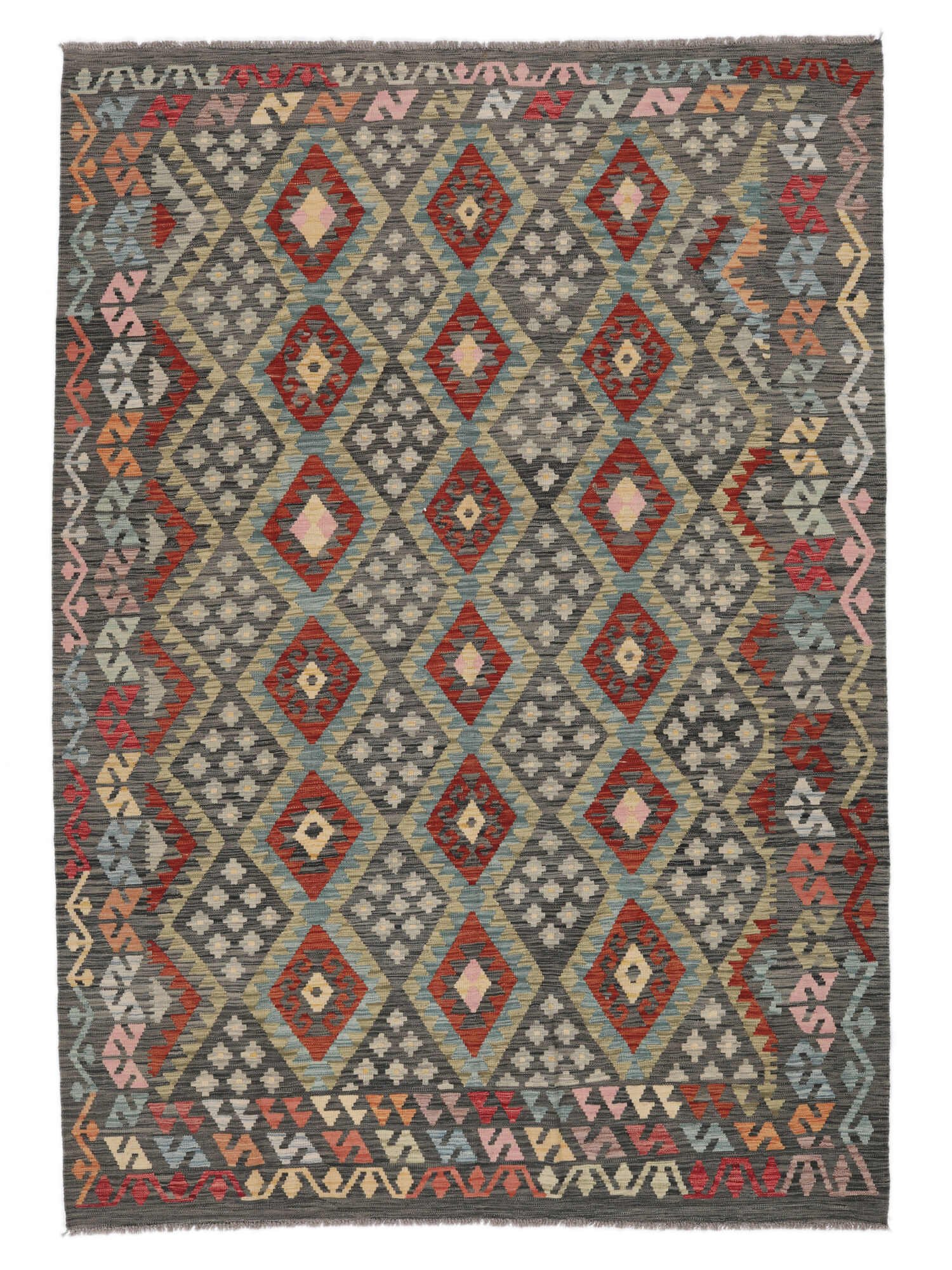 Kelim Afghan Old Stil Teppich 208×296