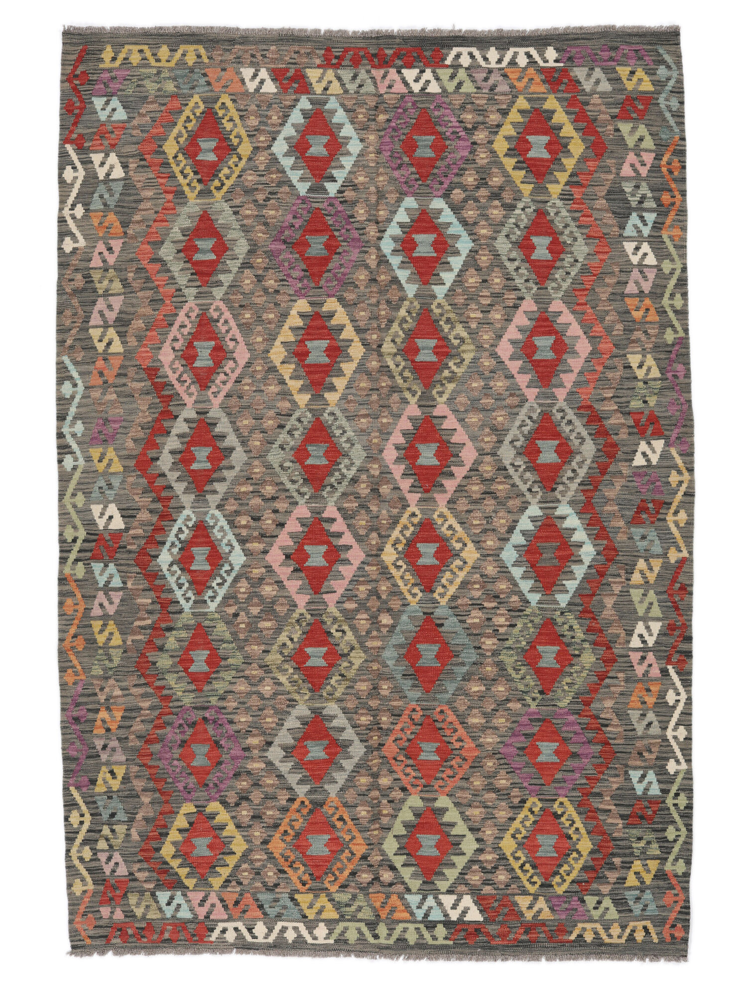 Kelim Afghan Old Stil Teppich 202×292