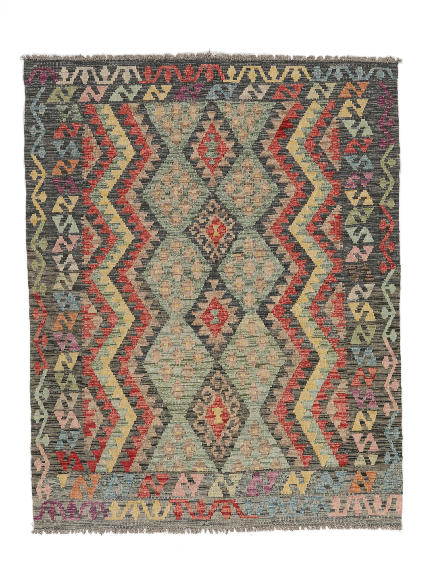 
    Kilim Afghan Old style - Brown - 153 x 189 cm
  