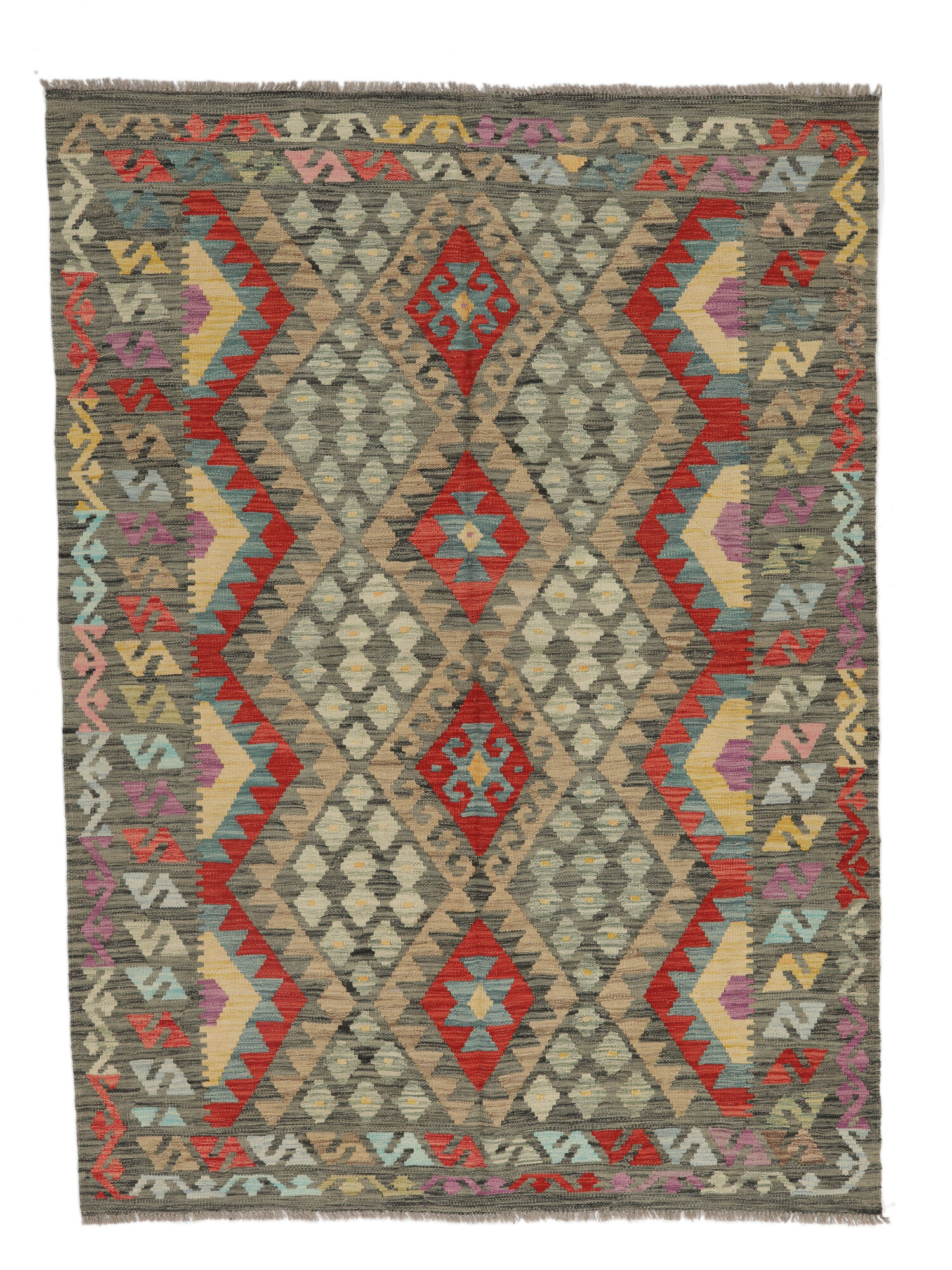 Kelim Afghan Old Stil Teppich 154×209