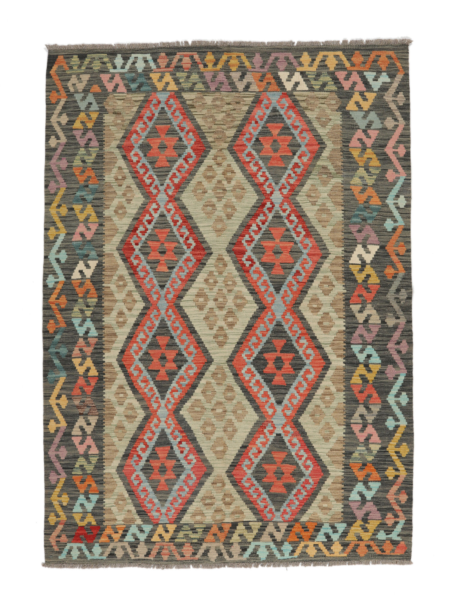 Kelim Afghan Old Stil Teppich 148×212