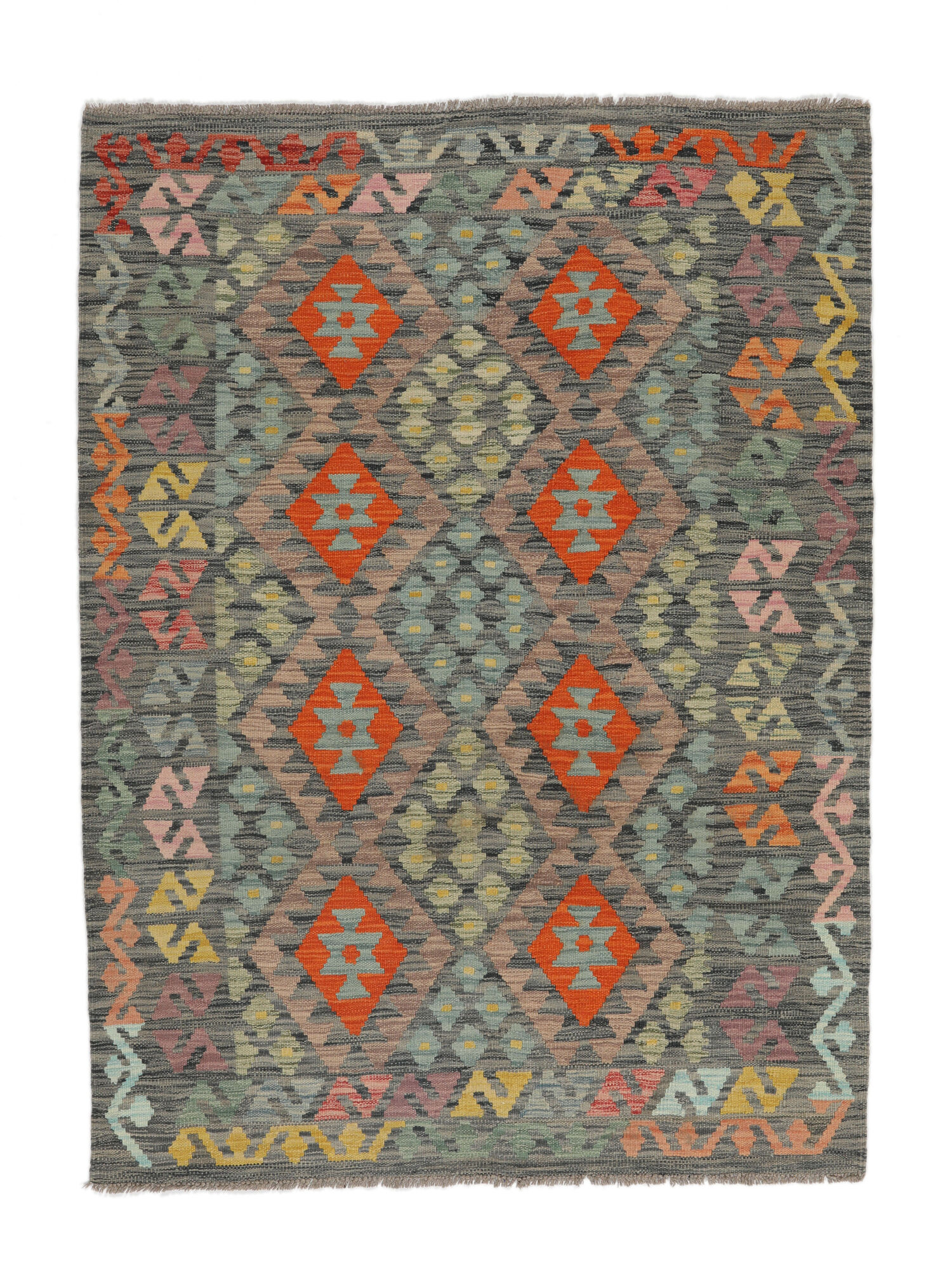 Kelim Afghan Old Stil Teppich 124×169