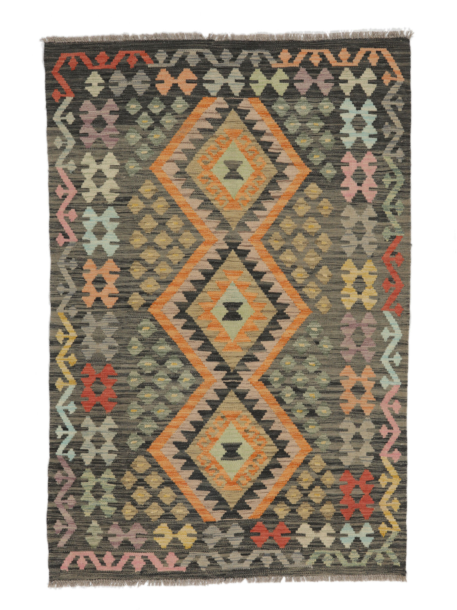 
    Kilim Afghan Old style - Brown - 105 x 159 cm
  