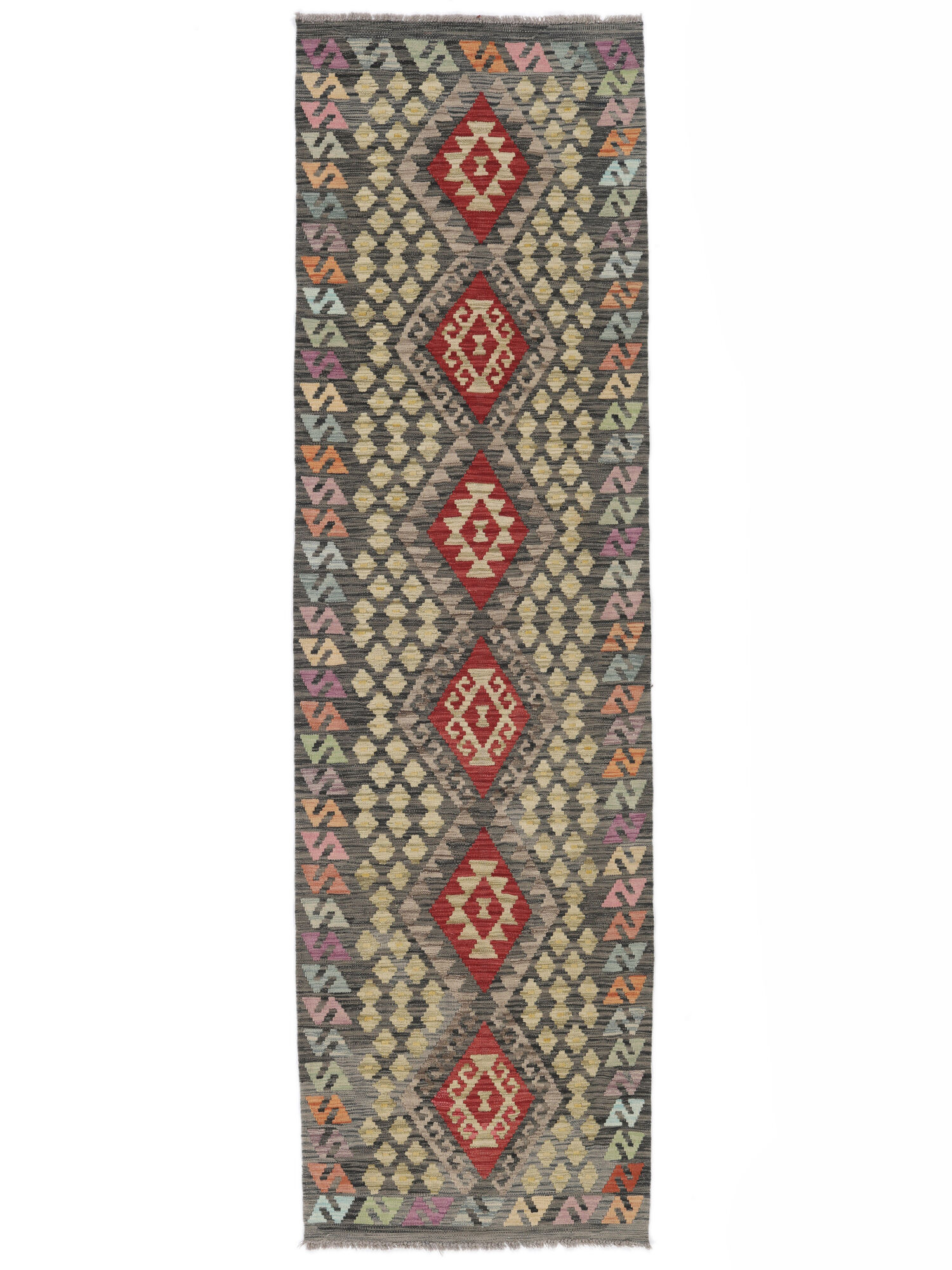 Kelim Afghan Old Stil Teppich 85×294