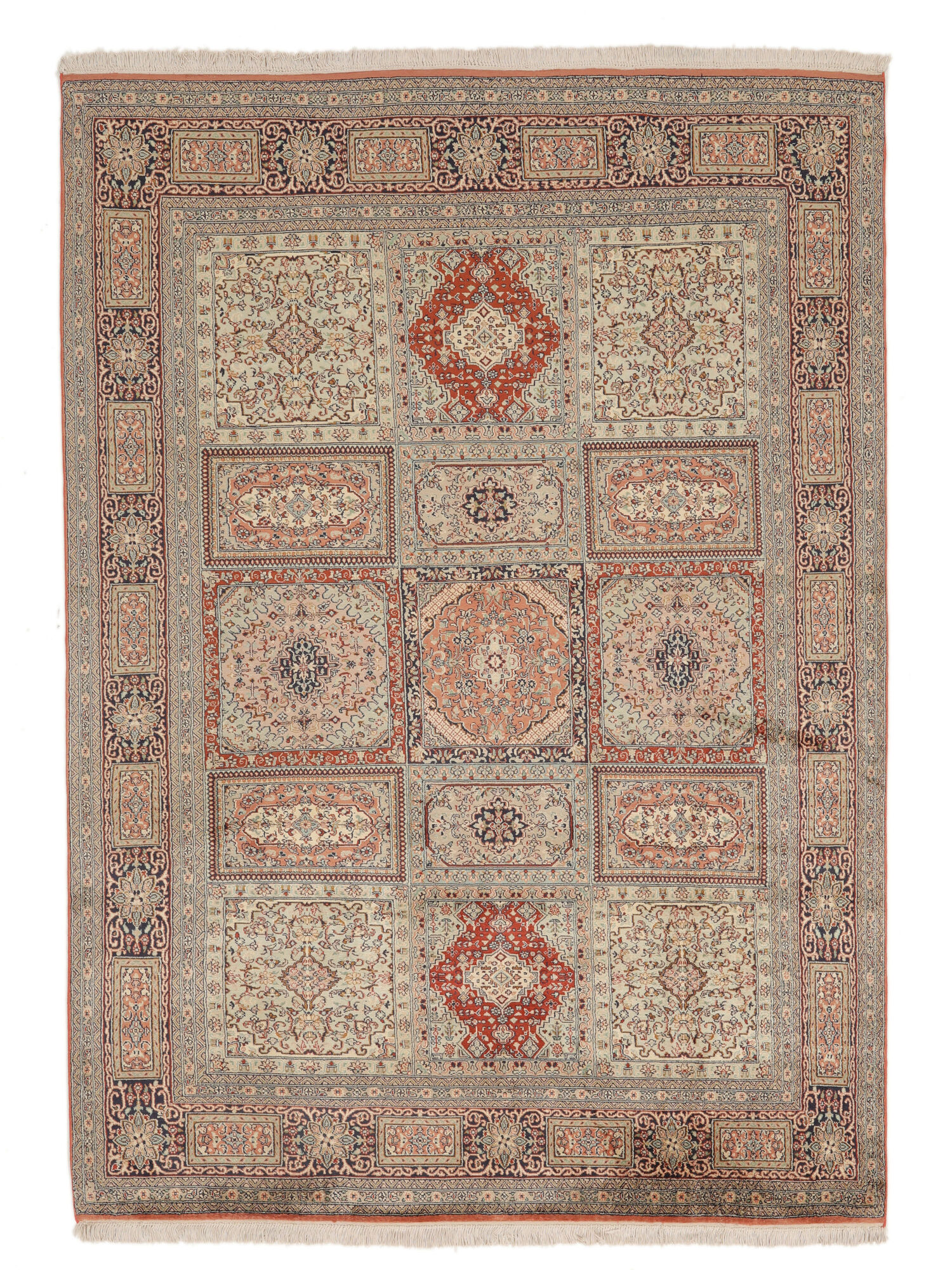 
    Kashmir pure silk - Brown - 166 x 232 cm
  