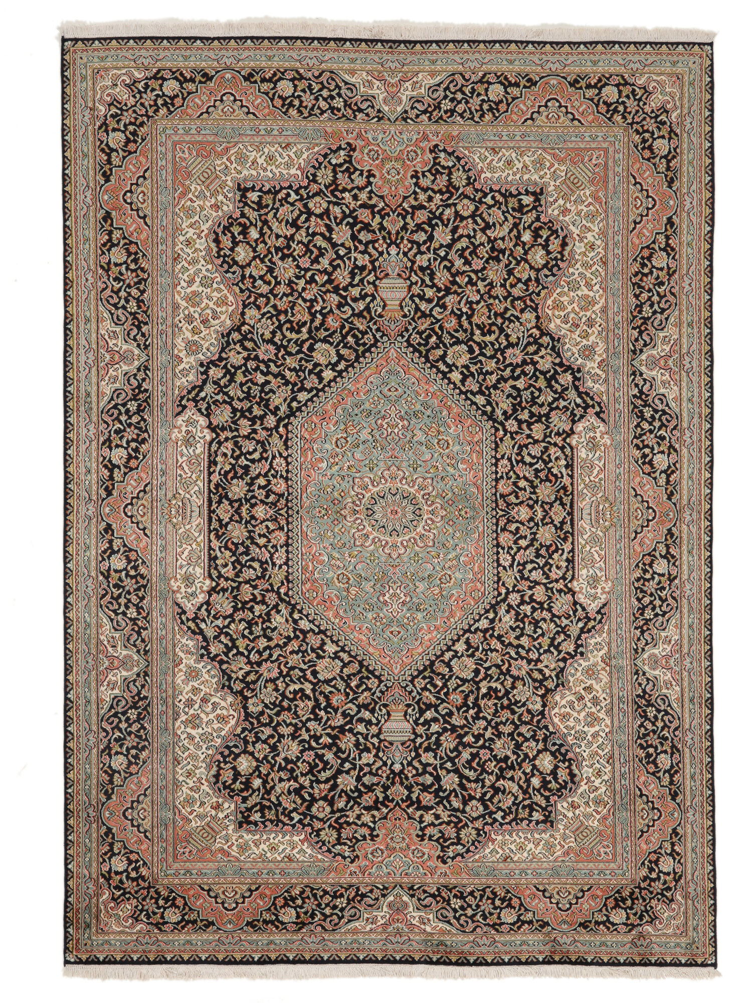 
    Kashmir pure silk - Brown - 172 x 247 cm
  