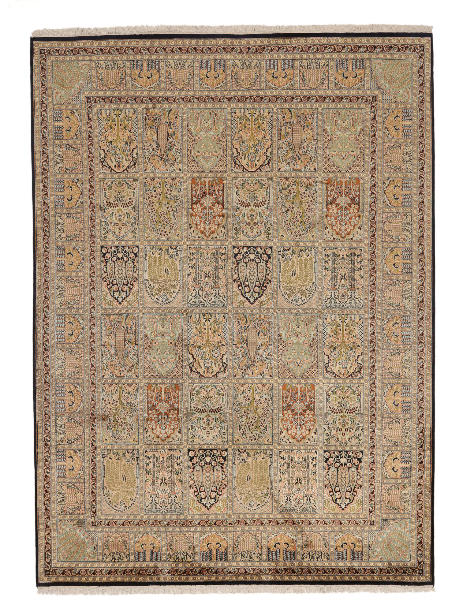 
    Kashmir pure silk - Brown - 221 x 305 cm
  