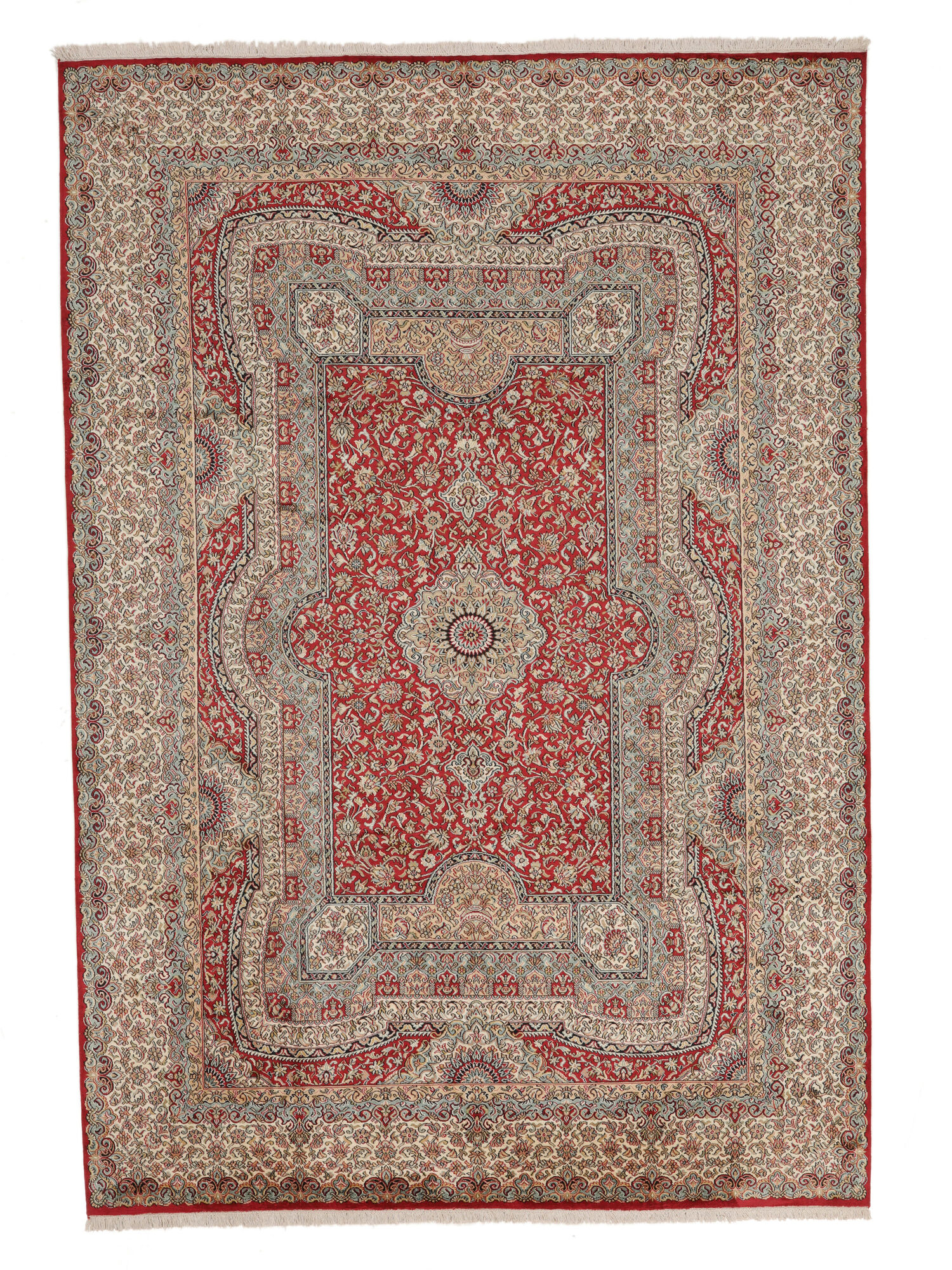 
    Kashmir pure silk - Brown - 218 x 316 cm
  